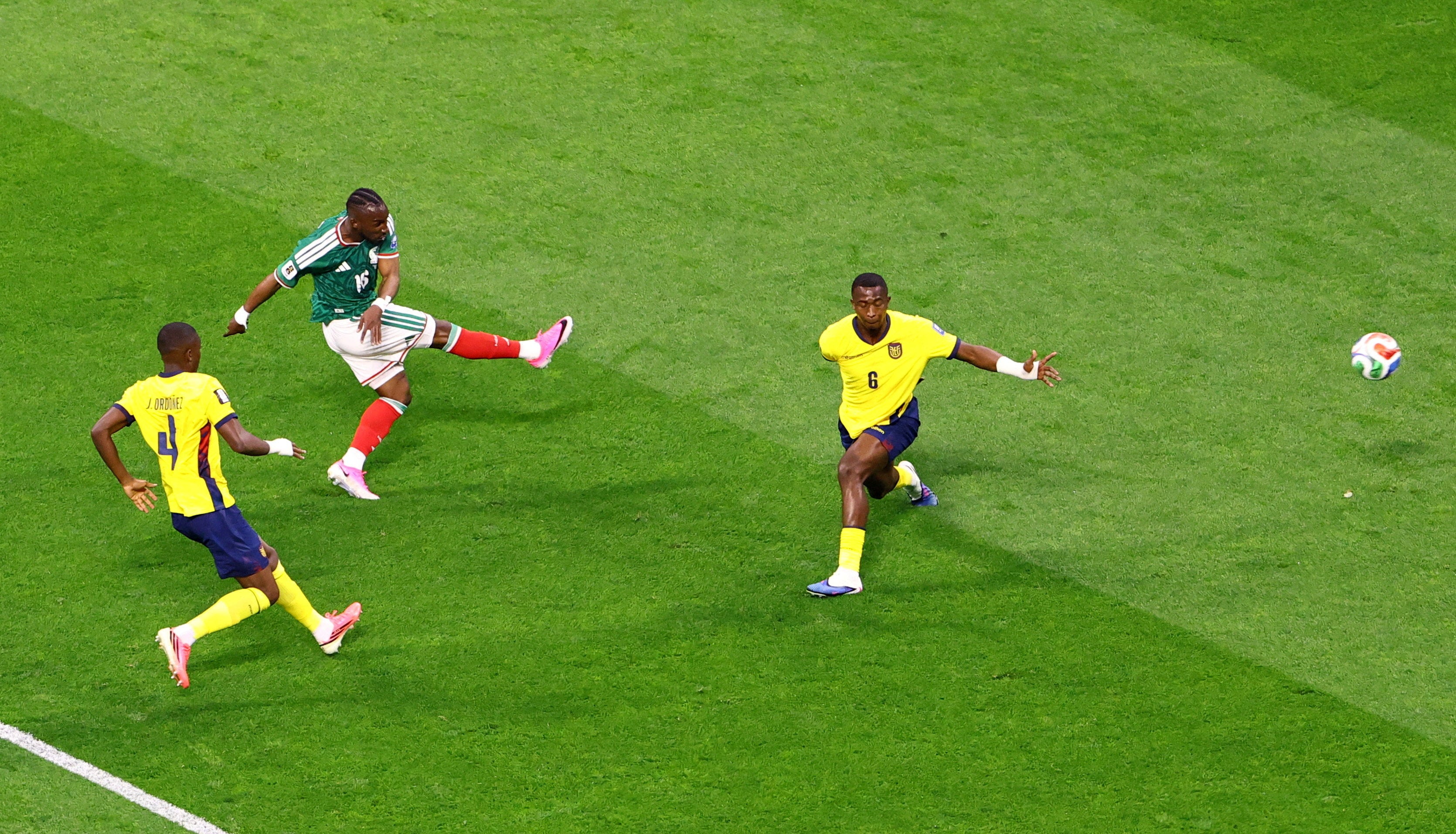Quinones rifled in a superb effort to open the scoring