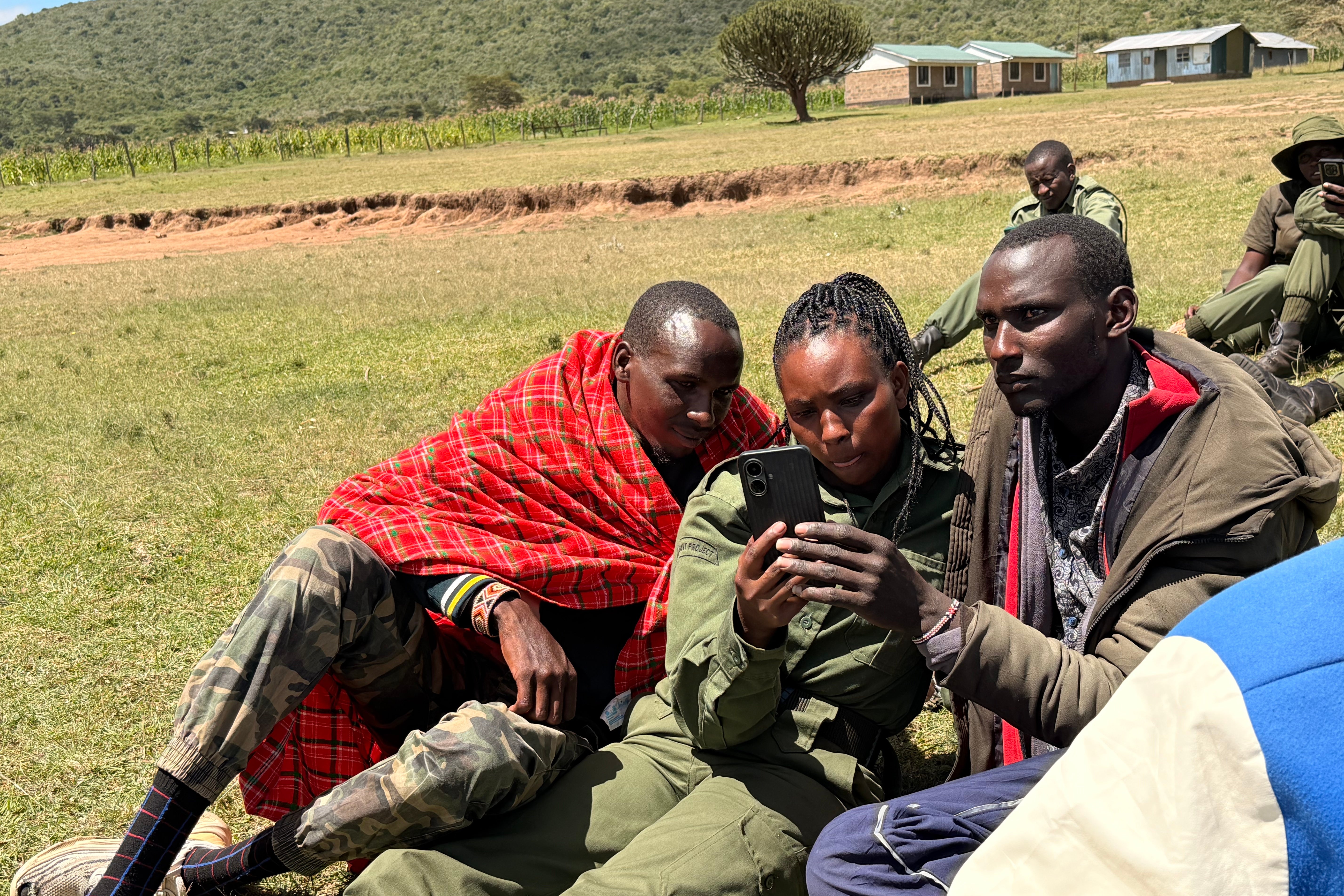 Ranger Sylvia Pemba using AI platform VirtualRanger in Kenya (Mara Elephant Project)