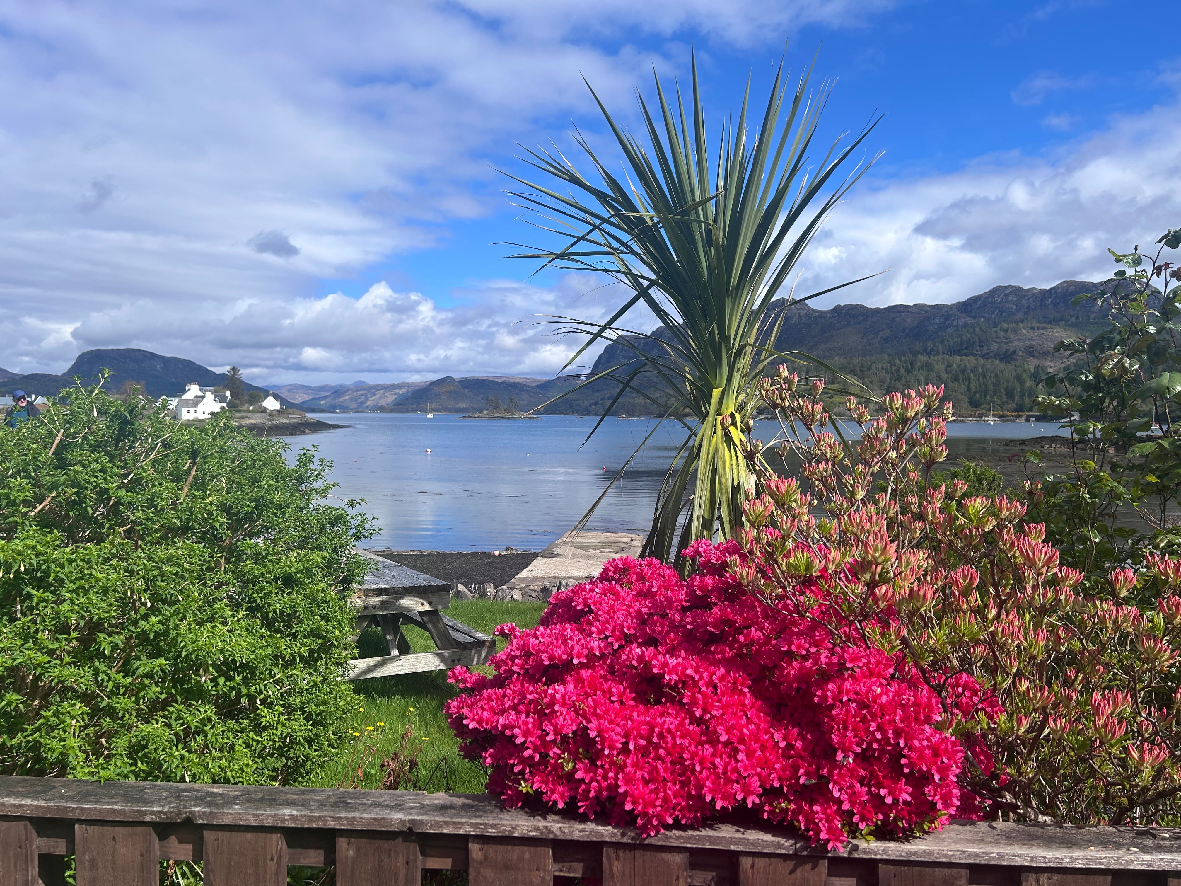 Overlooking Loch Carron, Plockton welcomes Emma with a tropical feel