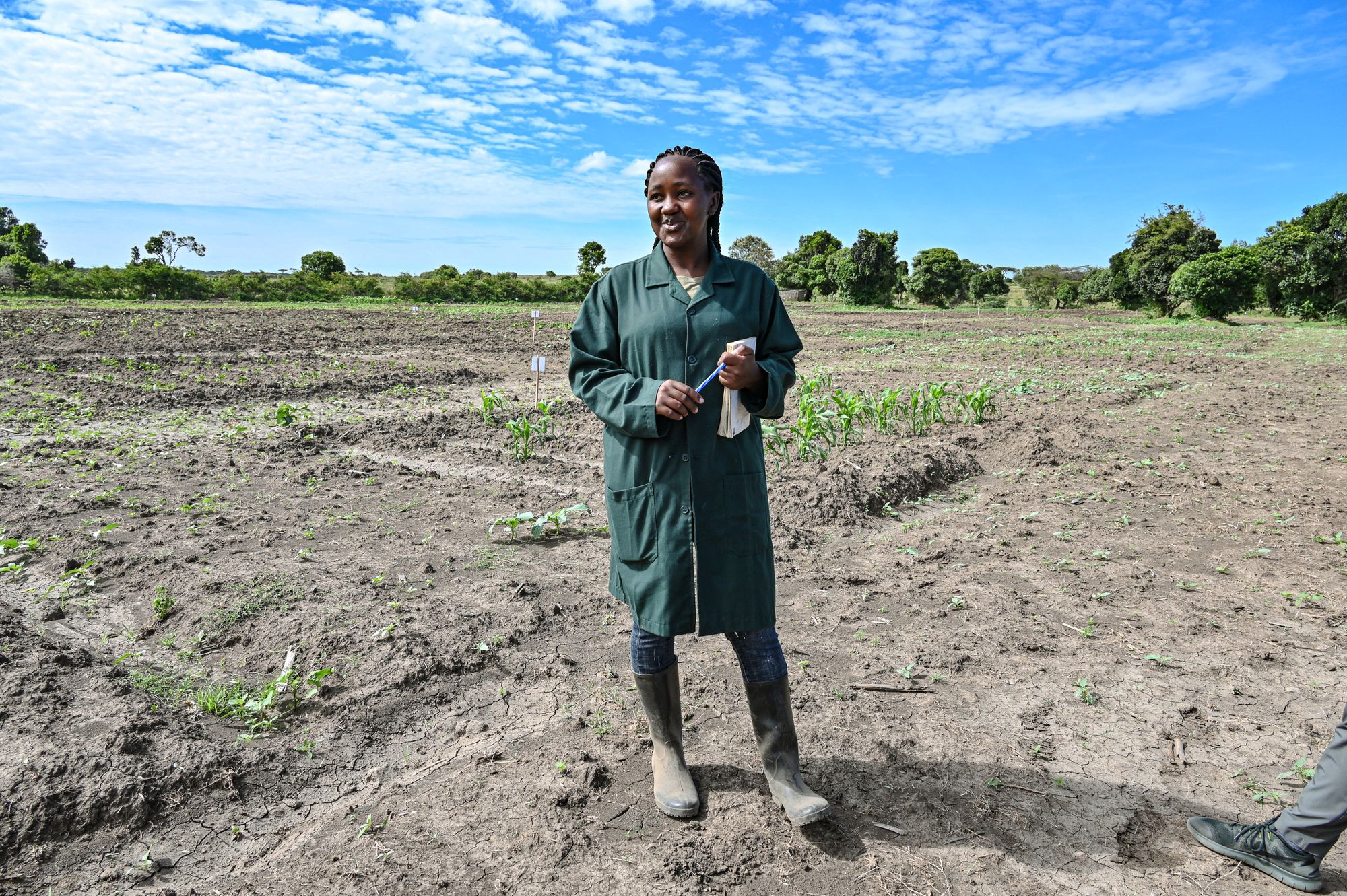 Farmer Abigael Pertet working with the Mara Elephant Project in Kenya