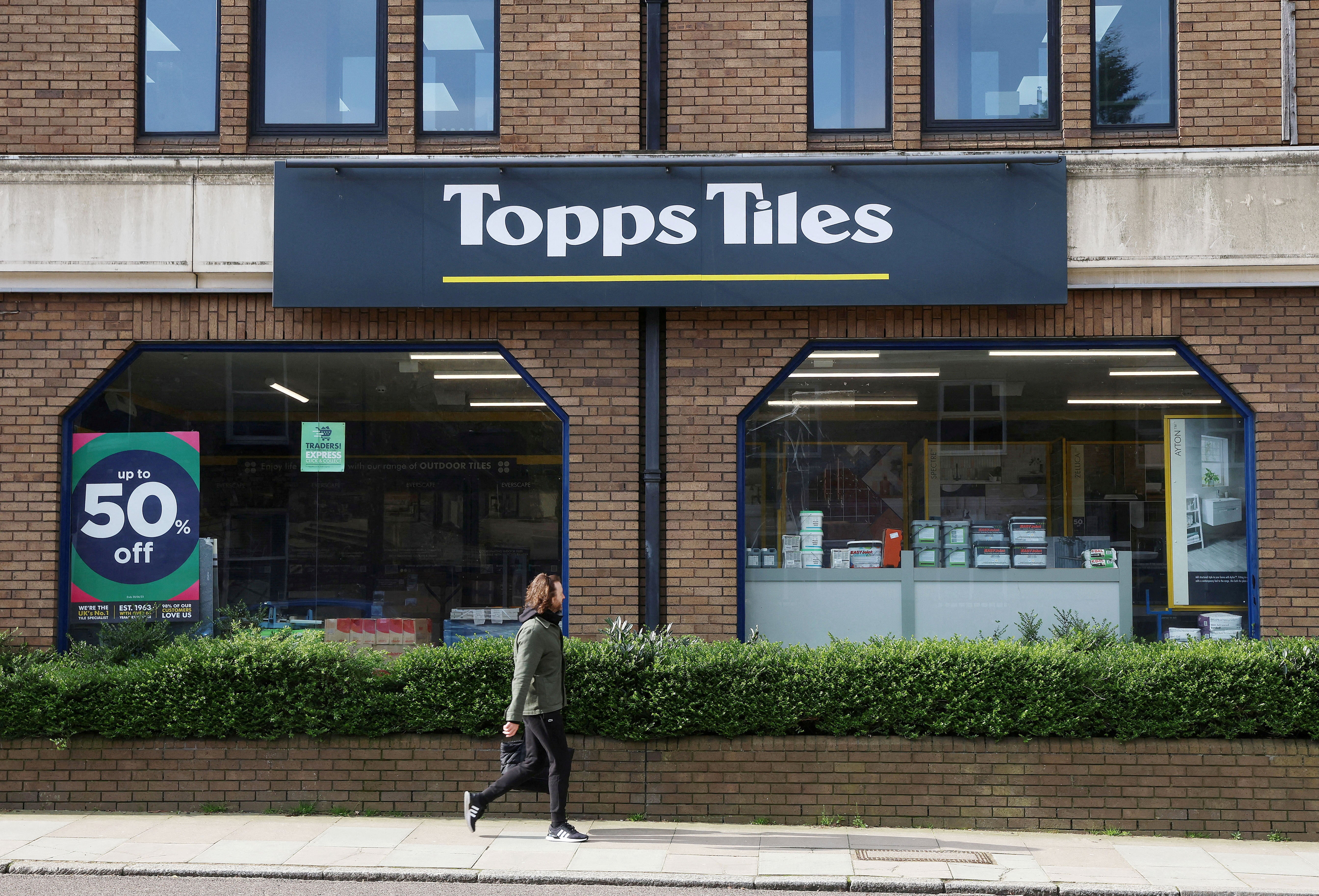 Topps Tiles said sales fell 1.8 per cent in the three months to 27 June, with flat like-for-like revenues across its main Topps Tiles brand, which worsened through the quarter