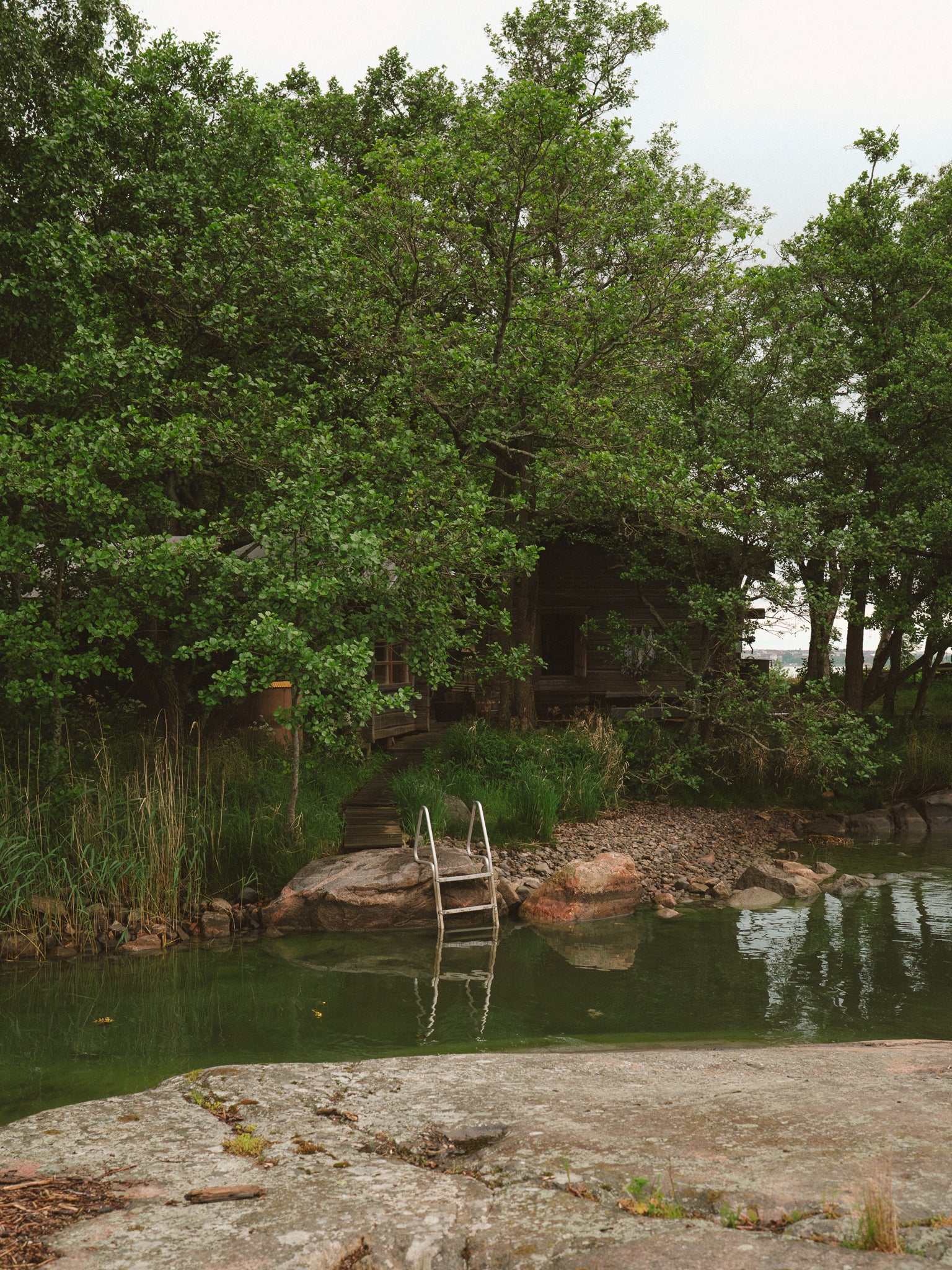 Visitors can take a dip after the sauna