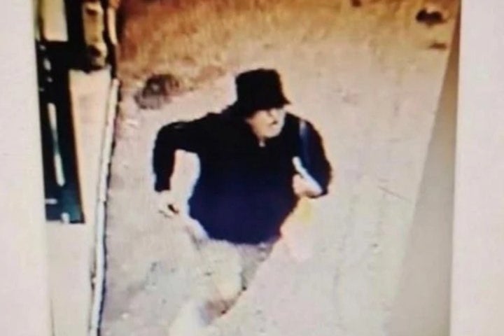 The suspect fled on foot, according to CCTV footage (X)