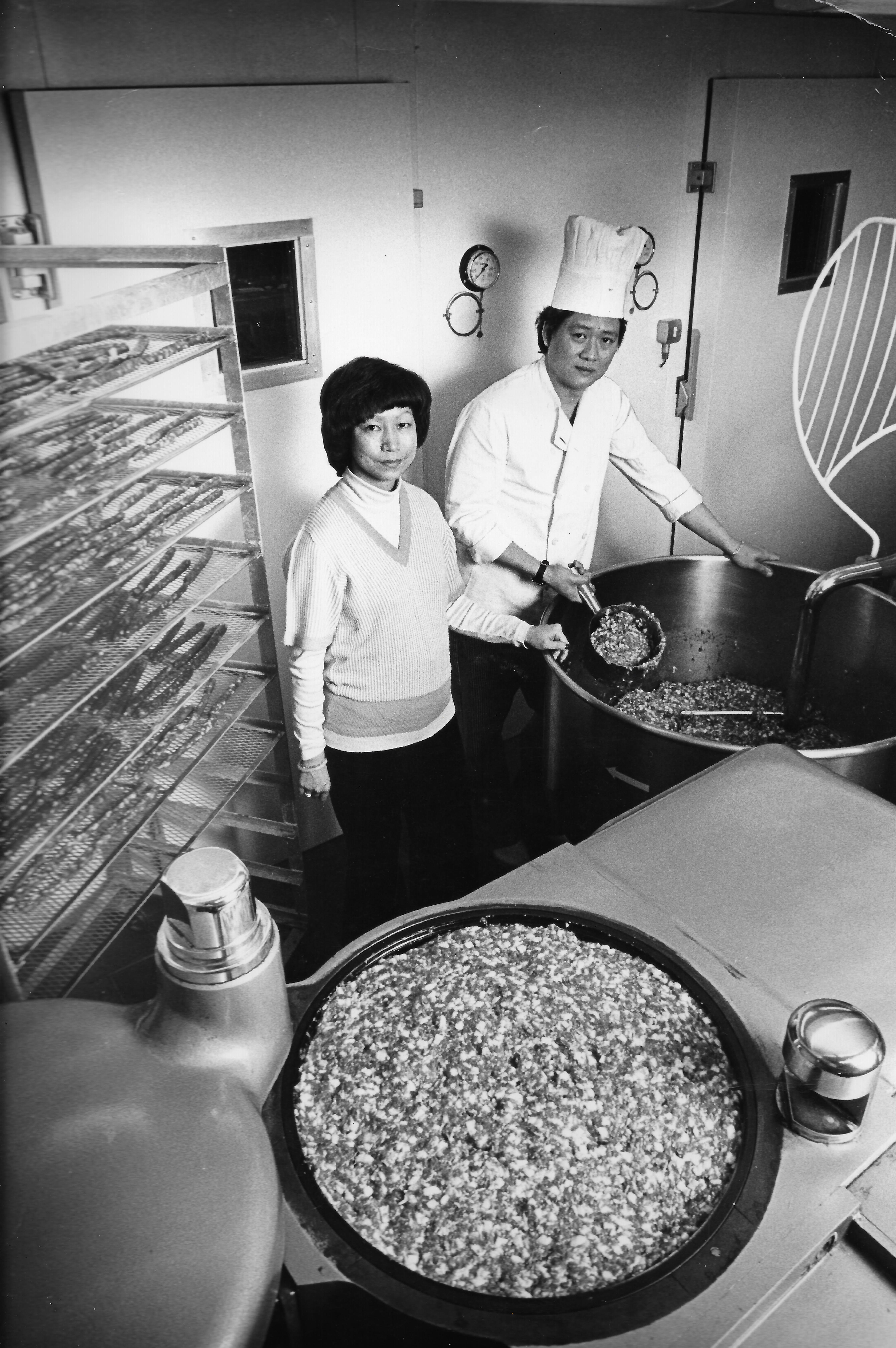 Bill and Cecilia Poon, circa 1970 – the wind-dried meats came before the Michelin star, and outlasted it