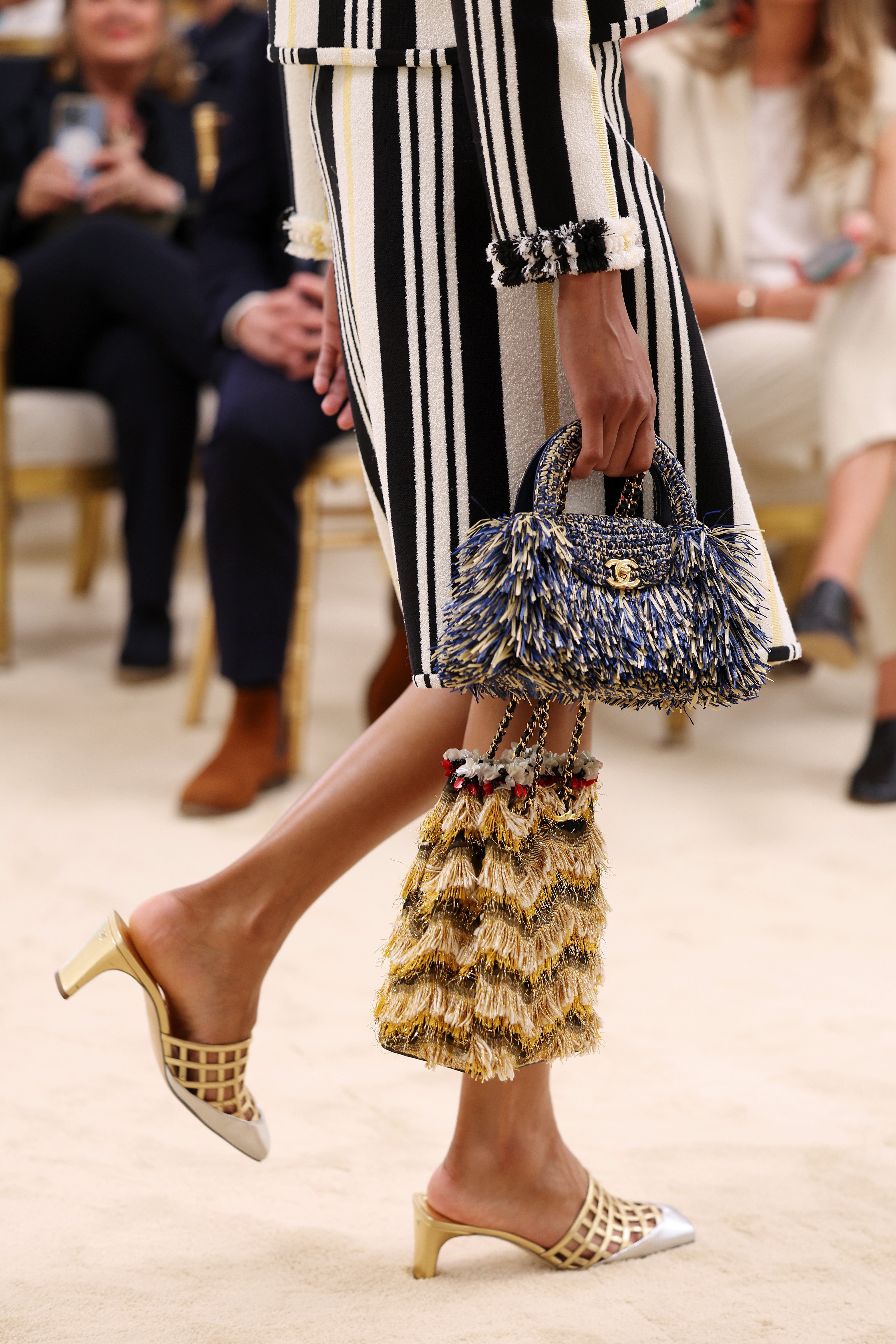 Renewed: The creative director has reimagined classic Chanel shapes in fresh colours, patterns and textures