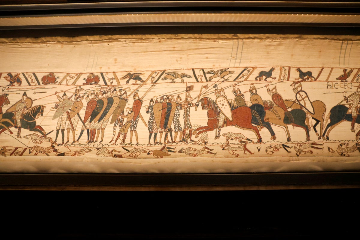 ‘Glastonbury-style’ rush for tickets as tens of thousands try to bag chance to see Bayeux Tapestry in London