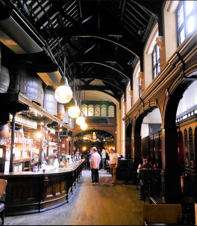 Inside the Cittie of Yorke pub in High Holborn, London, which became part of Humphrey Smith’s empire
