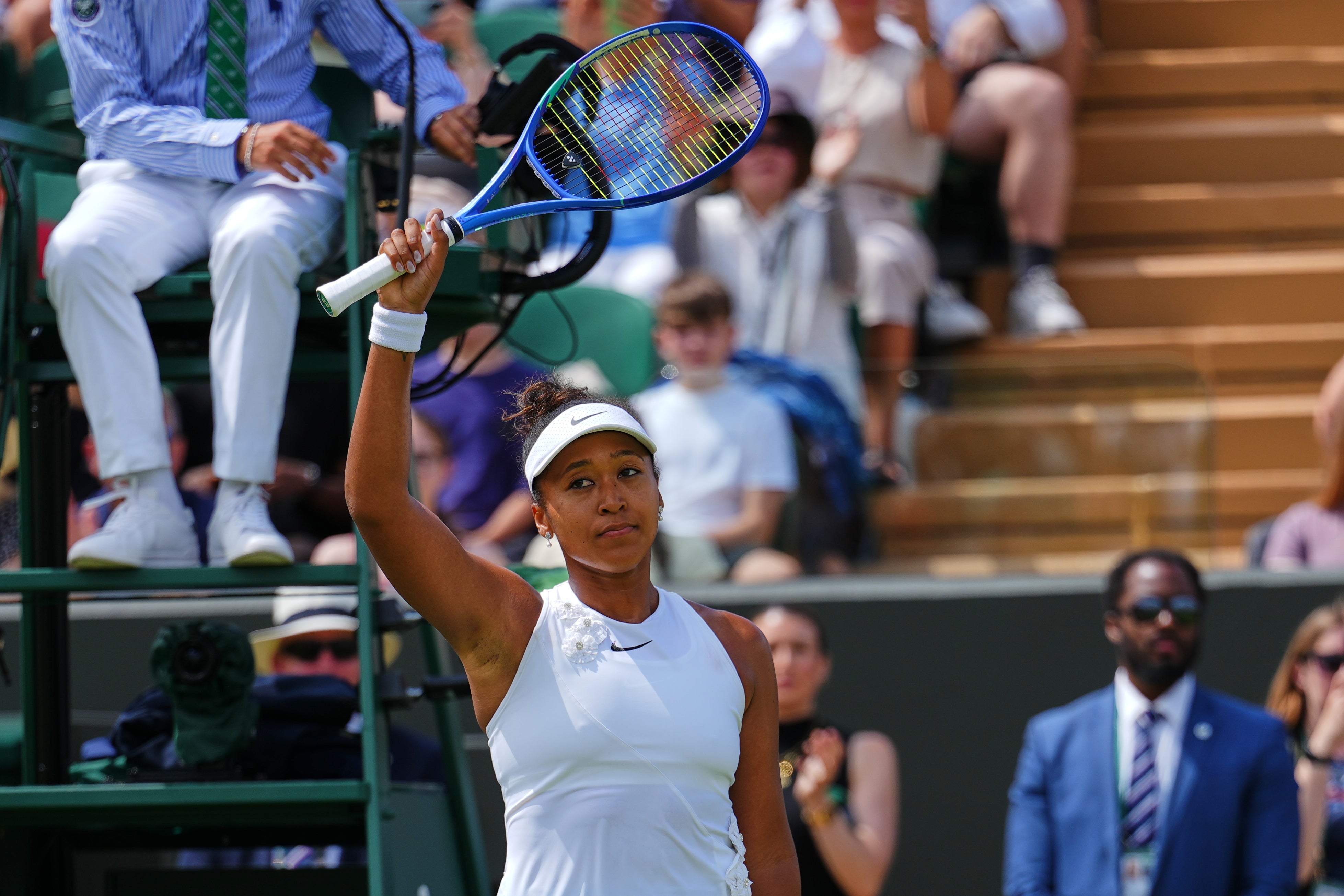 Osaka is into the third round of Wimbledon for the fourth time - but is yet to reach the second week