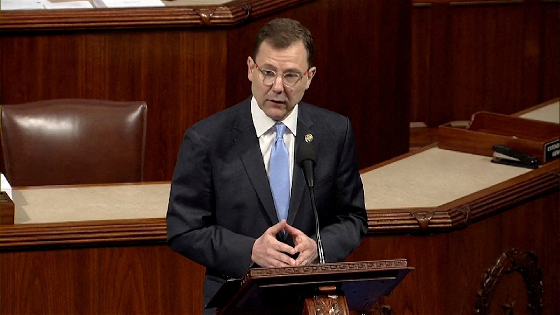 Tom Kean Jr discusses his diagnosis on the floor of the House of Representatives Tuesday