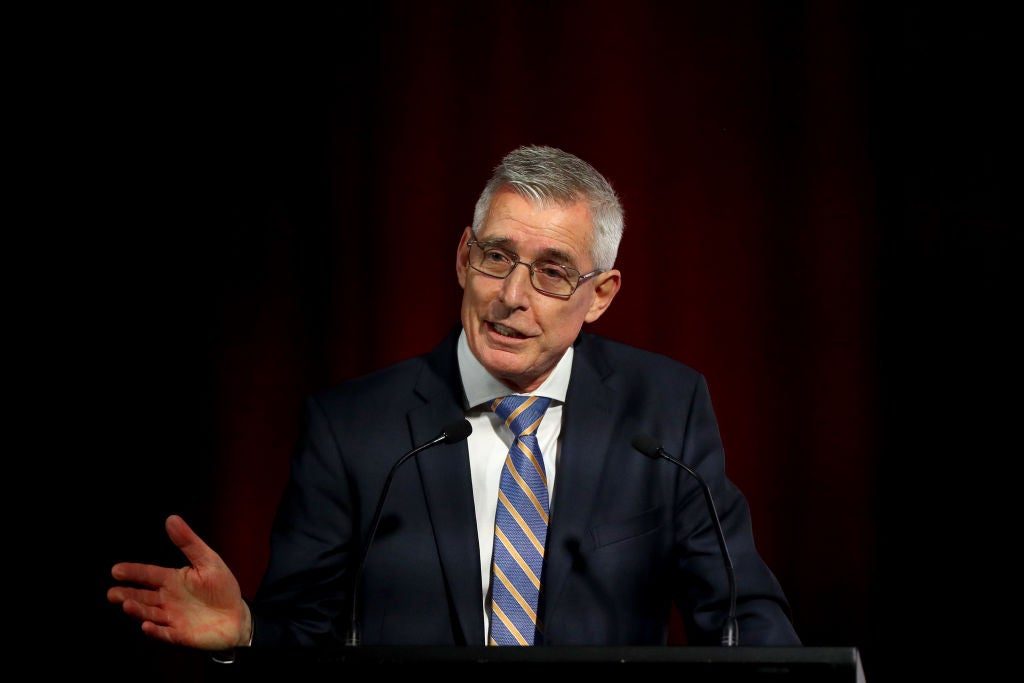 Kroger CEO Greg Foran, pictured here, said in a June earnings call that Kroger needed to expand because “competitors have continued to grow their footprint while we stepped back” (Getty Images)