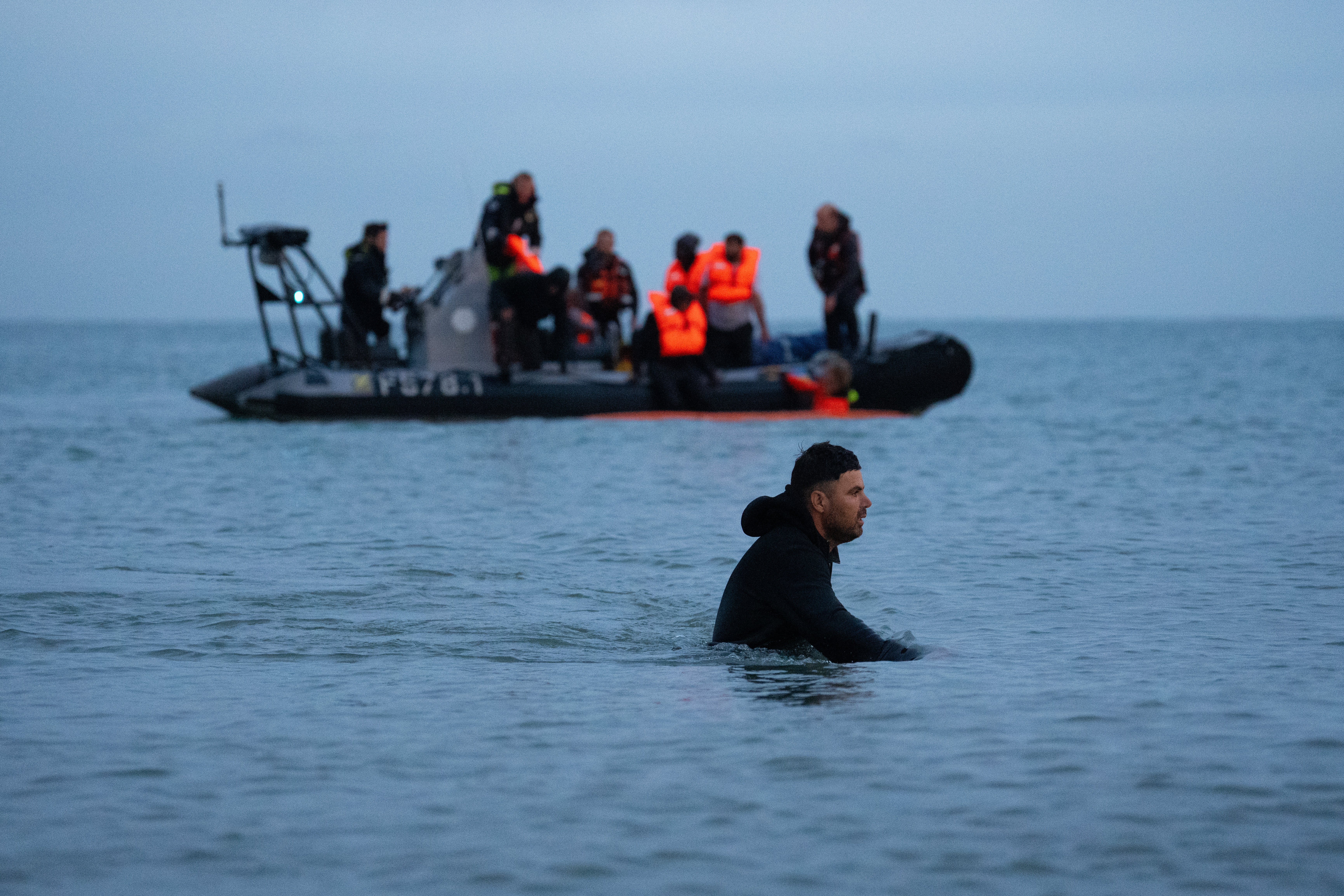 Some 1,117 asylum seekers came to Britain from France from August 2025 to June 2026 while slightly fewer (1,087) were deported, according to Home Office data published on Thursday. (Getty)