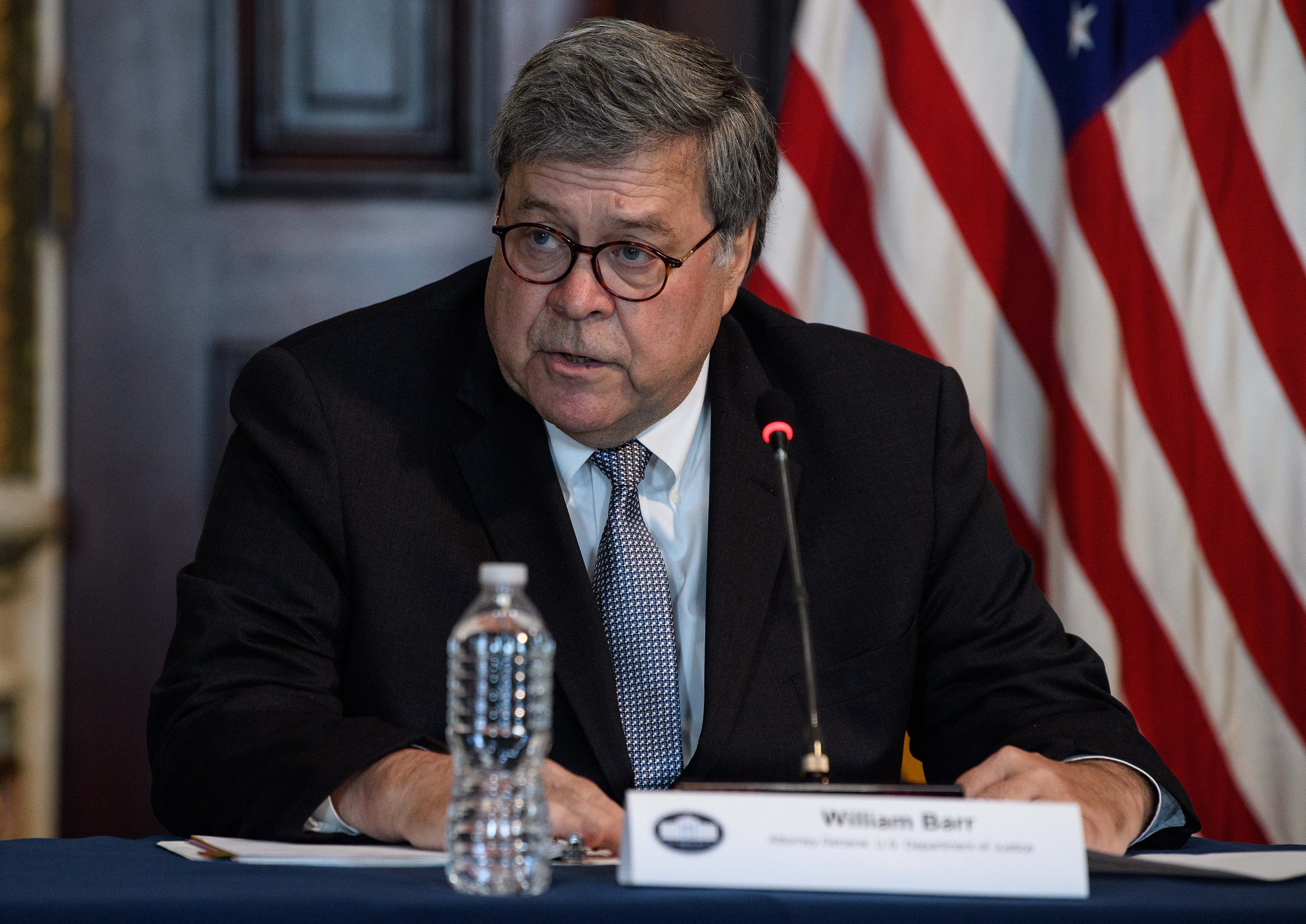 Former Attorney General Bill Barr has said he told Trump that 2020 election fraud claims were  ‘bulls***’ (AFP/Getty)