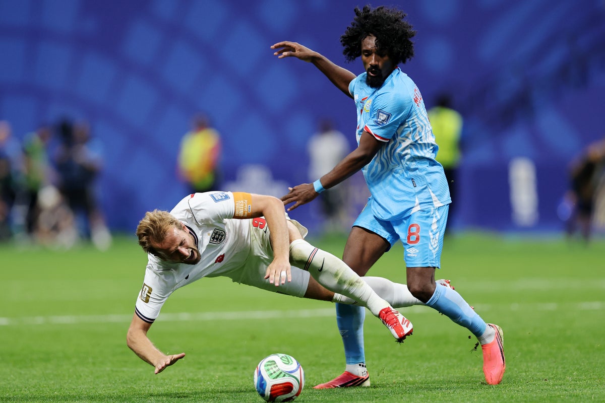 England vs DR Congo LIVE: Kane controversially denied penalty as England behind in World Cup last 32