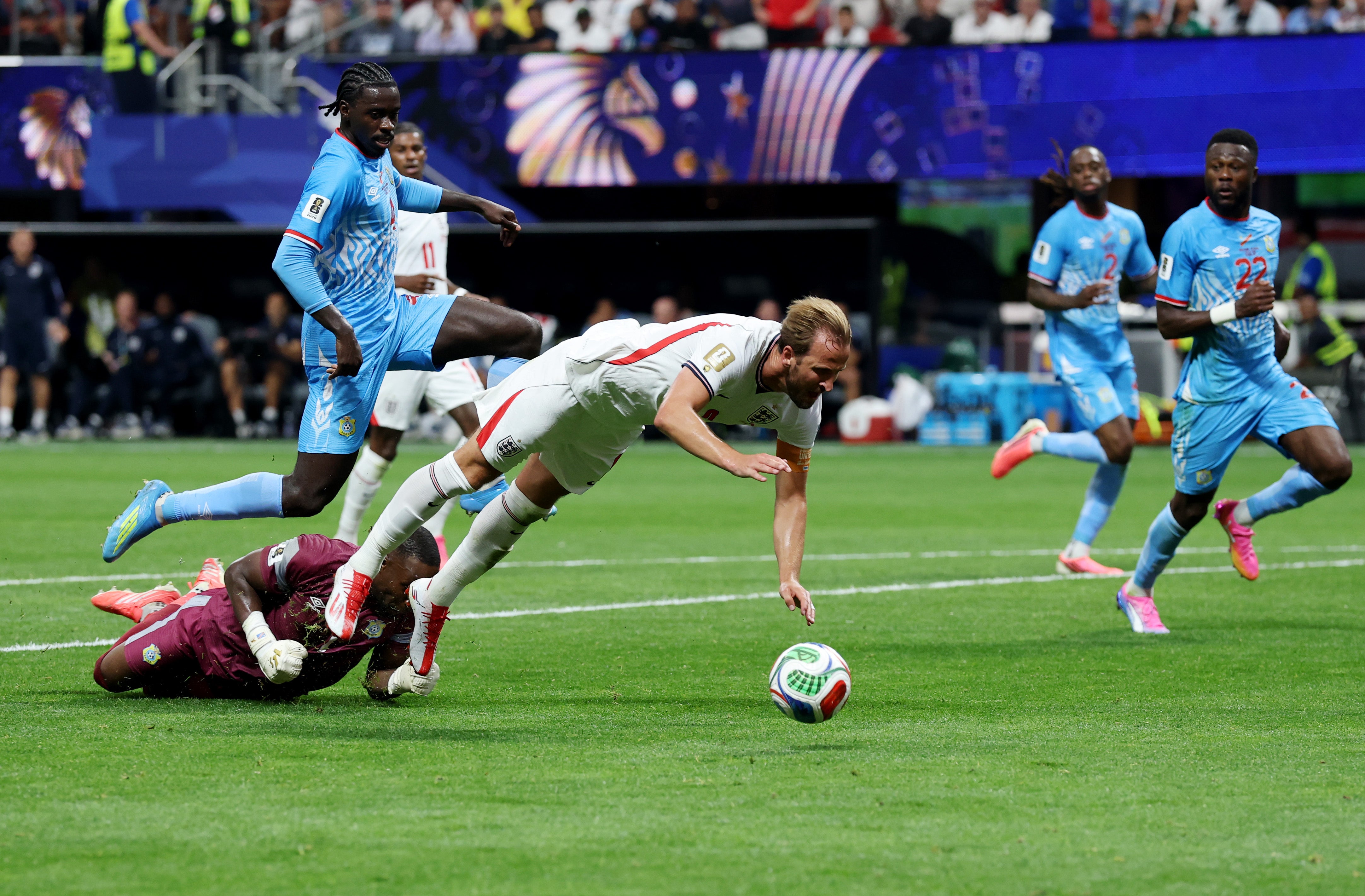 Kane was denied a fairly clear first-half penalty
