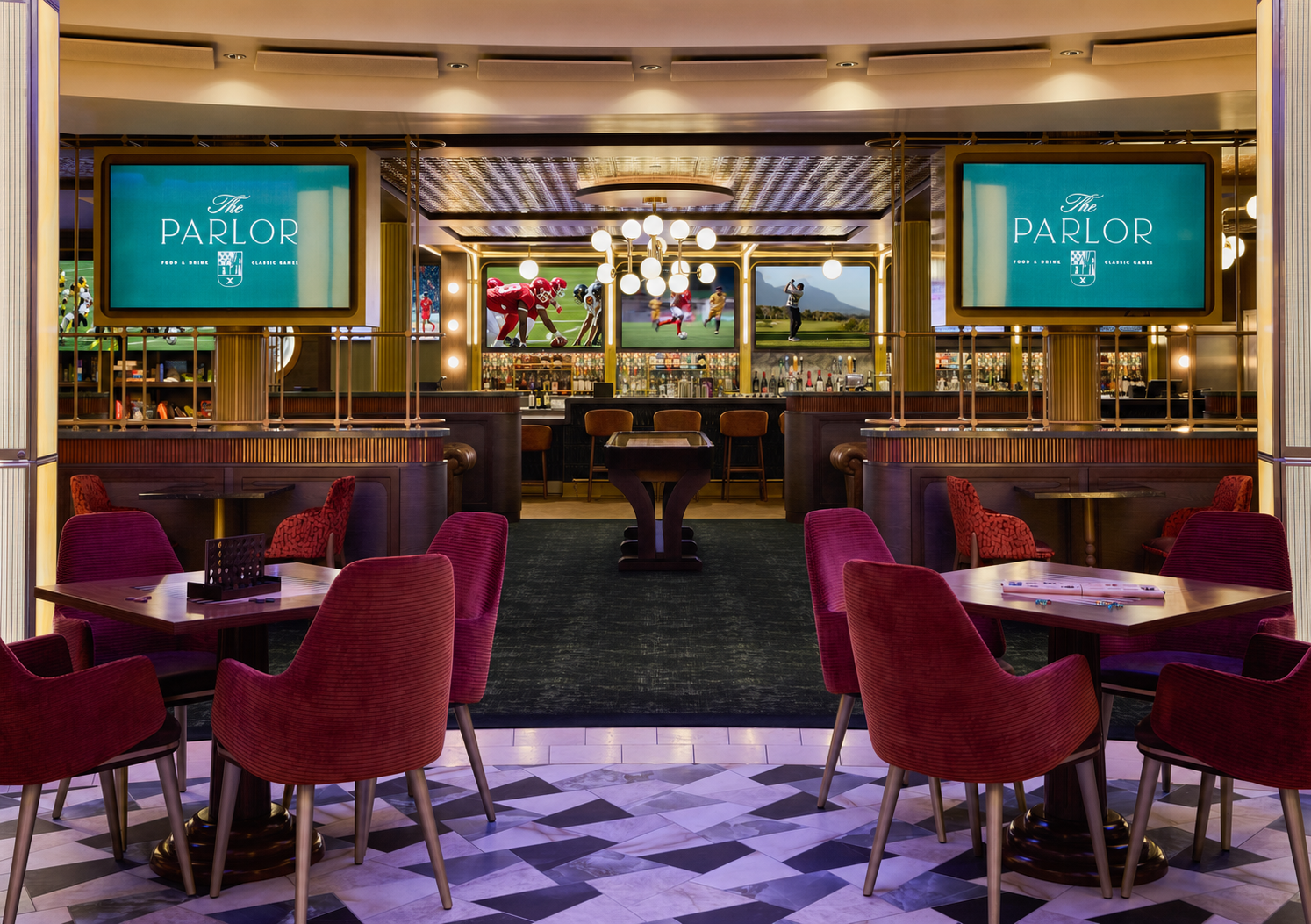The Parlor is one of the new lounges on the revitalized Celebrity Solstice