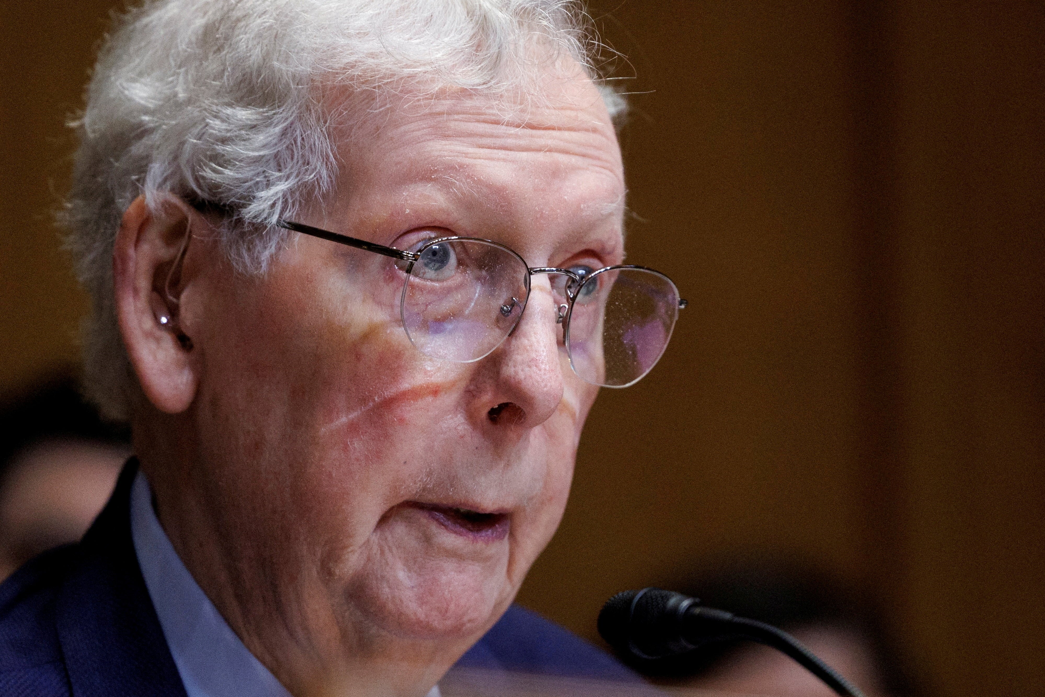 Speculation has swirled online about McConnell’s health given the silence that has loomed over his lengthy hospital stay (Reuters)