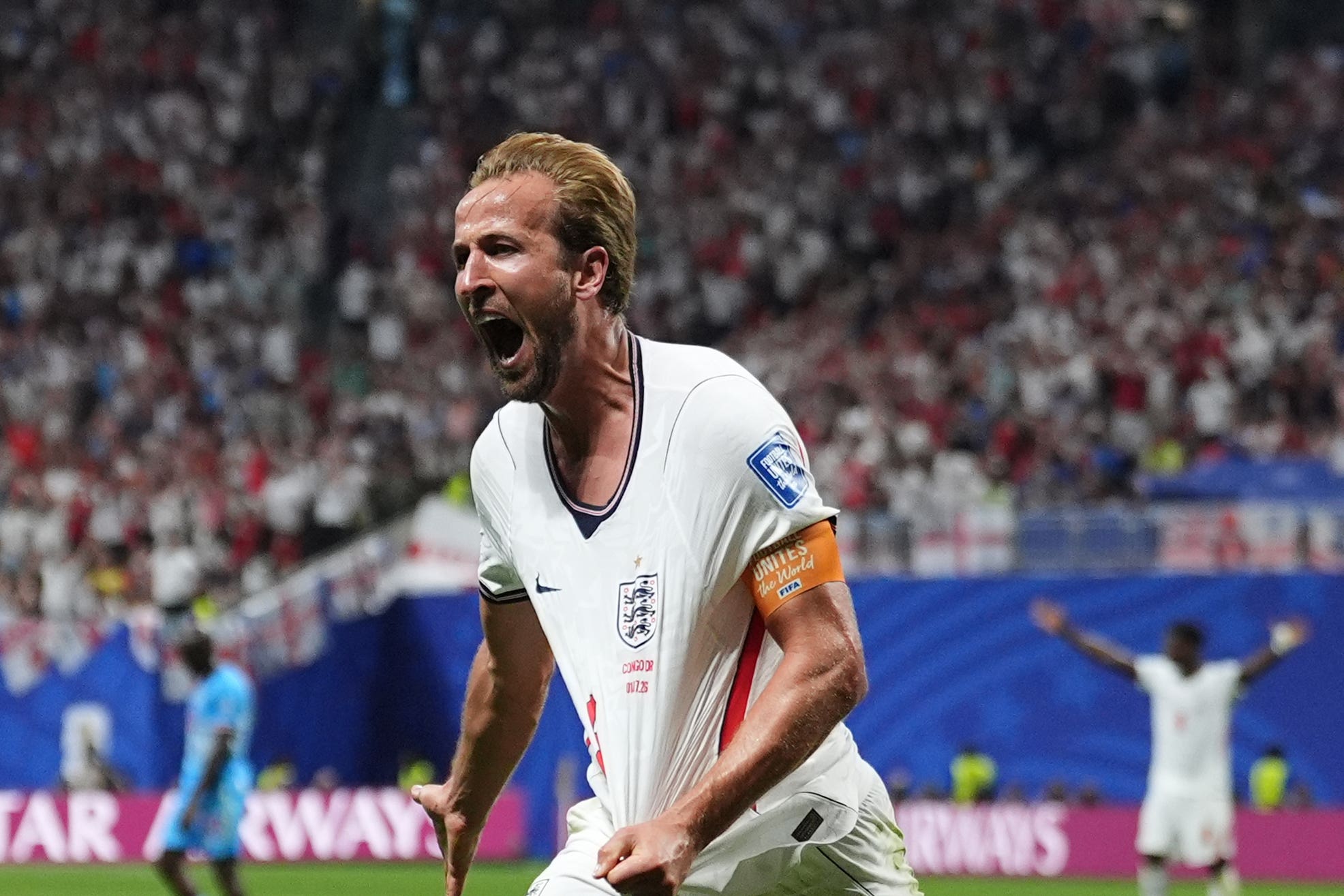 England’s Harry Kane boosted his own bid for the Golden Boot with a brace (Martin Rickett/PA)