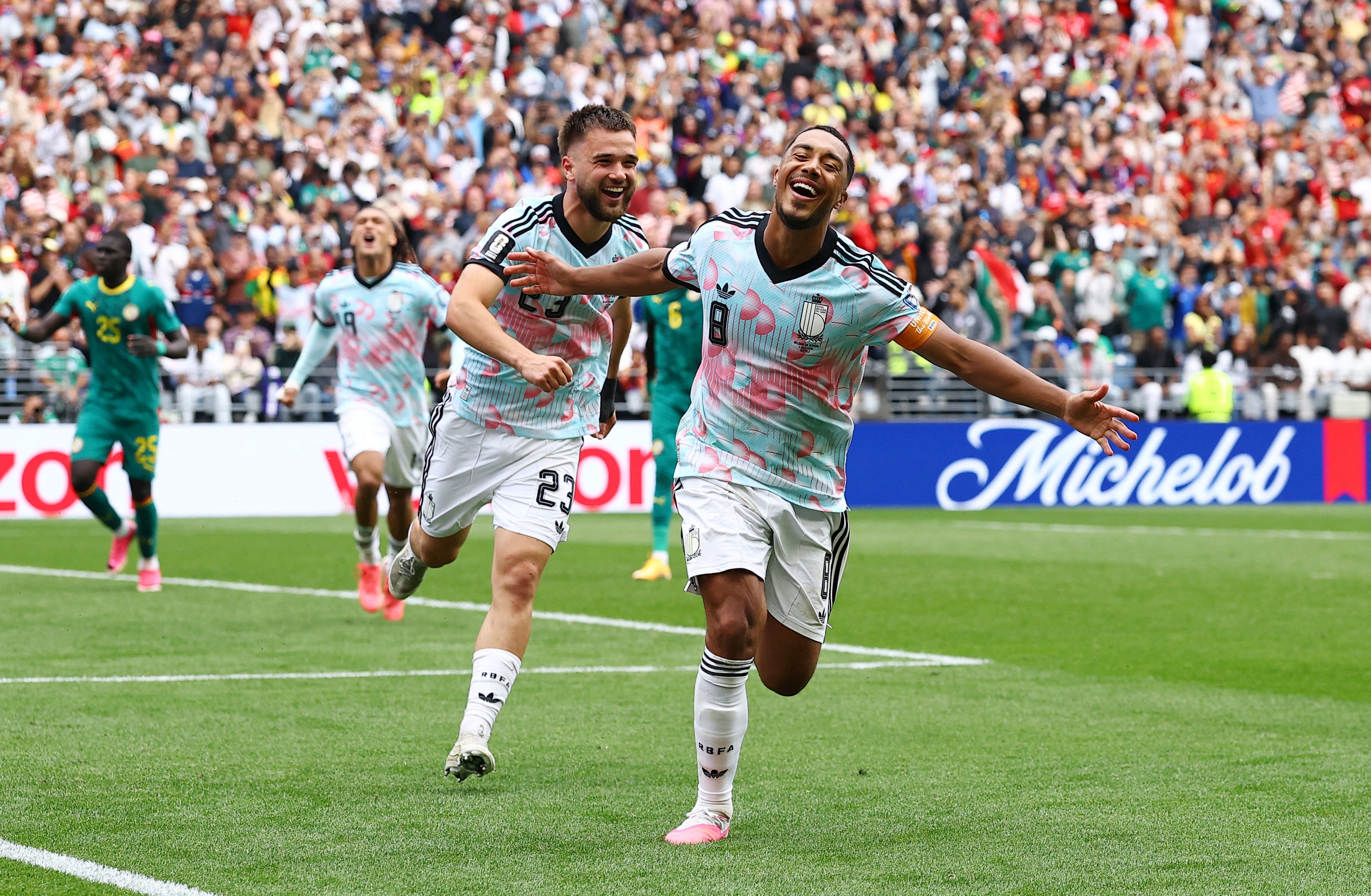 Youri Tielemans equalised late on and then scored a last-gasp extra-time penalty to see Belgium through
