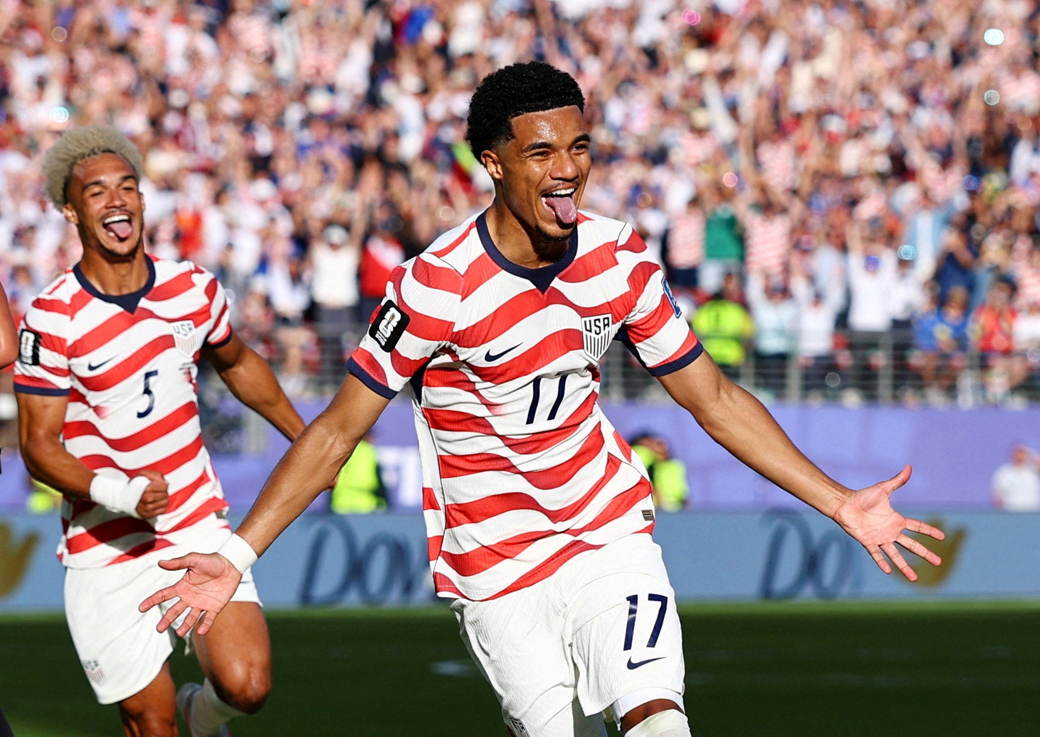 Malik Tillman scored the United States' second goal with a fine free kick (Reuters)
