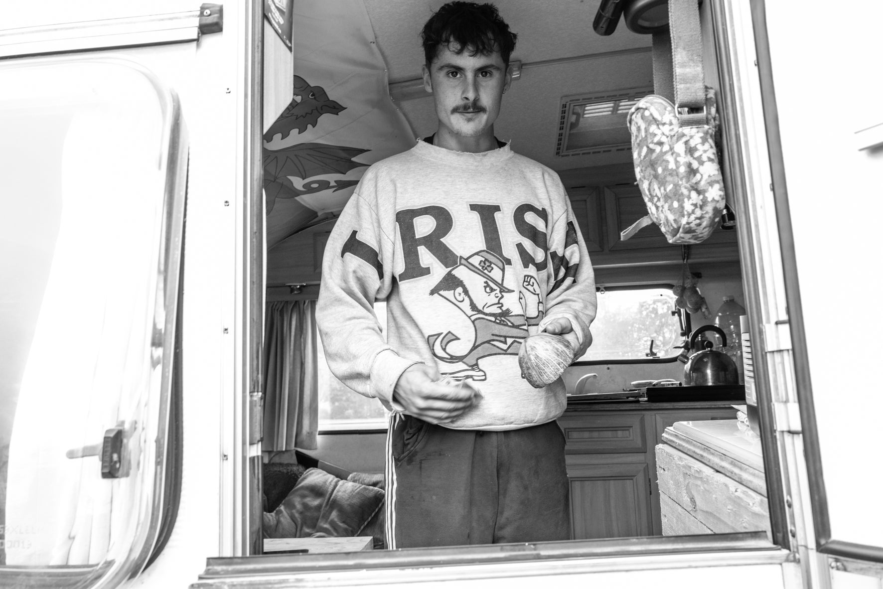 Owain is mainly part of the ring crew, meaning he helps backstage with repairs, management and bringing on props