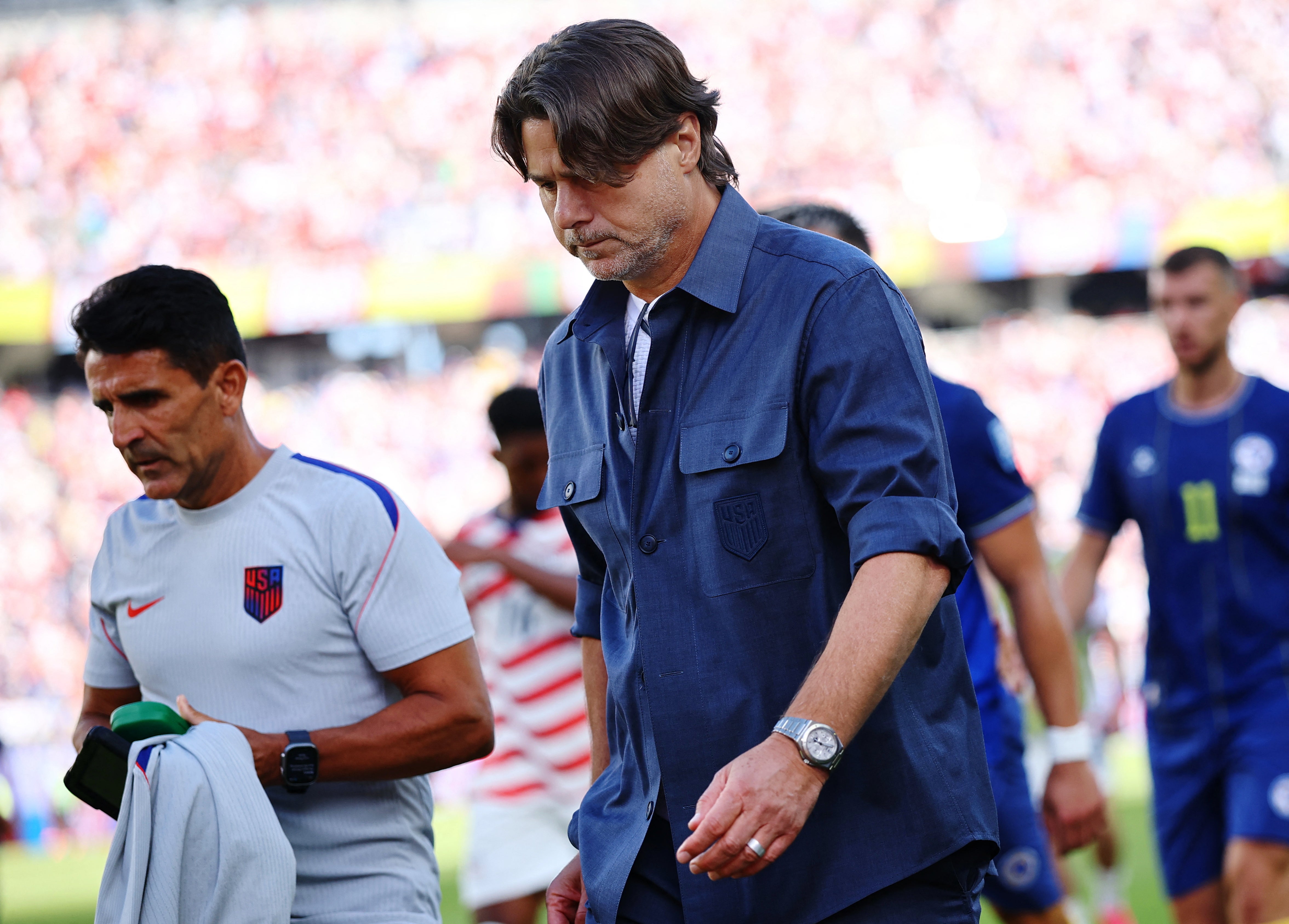 USA manager Mauricio Pochettino was left questioning the rules after his side's win