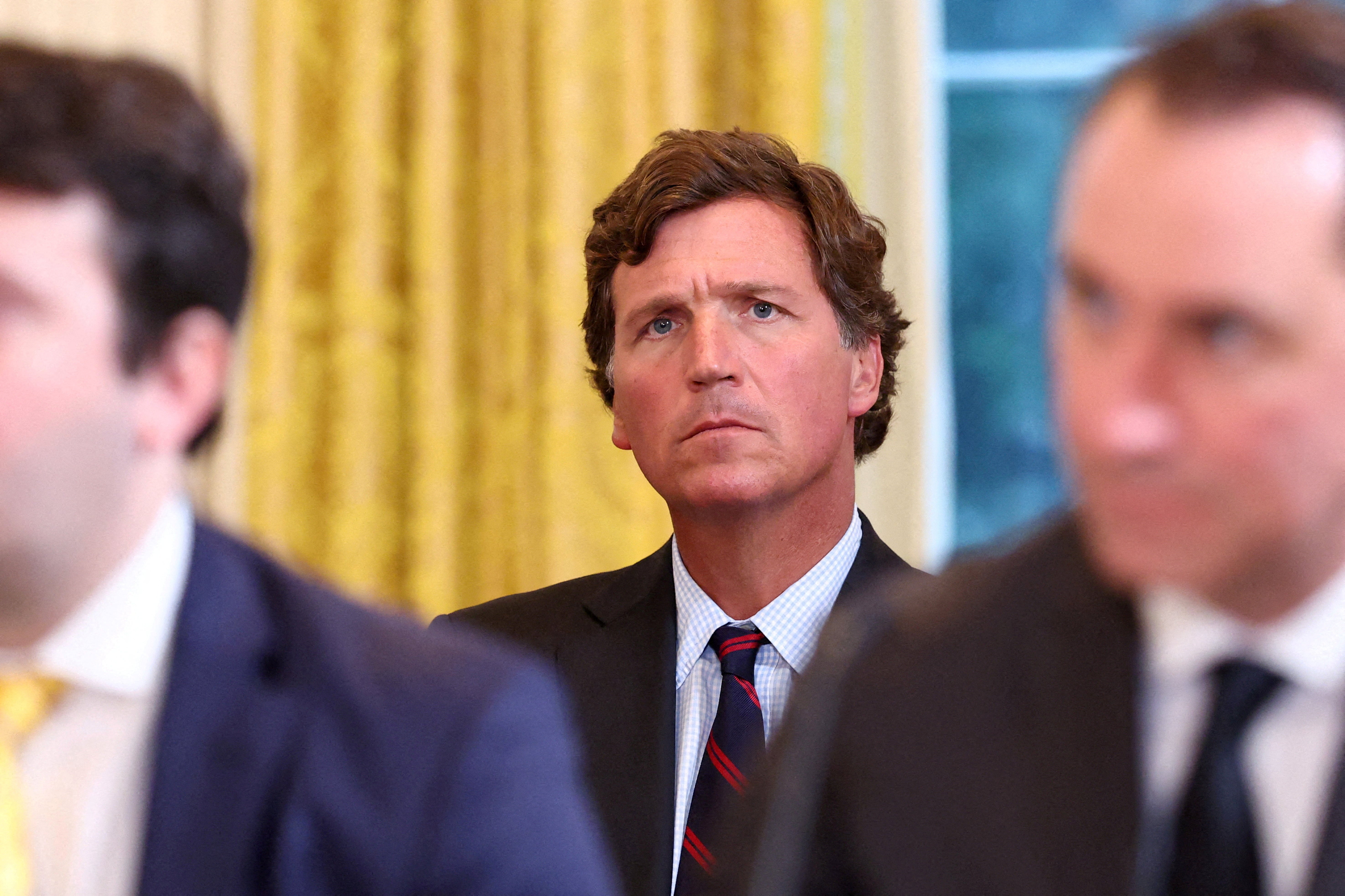 A group of Republicans who oppose President Donald Trump recently met to discuss the future of a new political party — that they apparently want Tucker Carlson to run for president under
