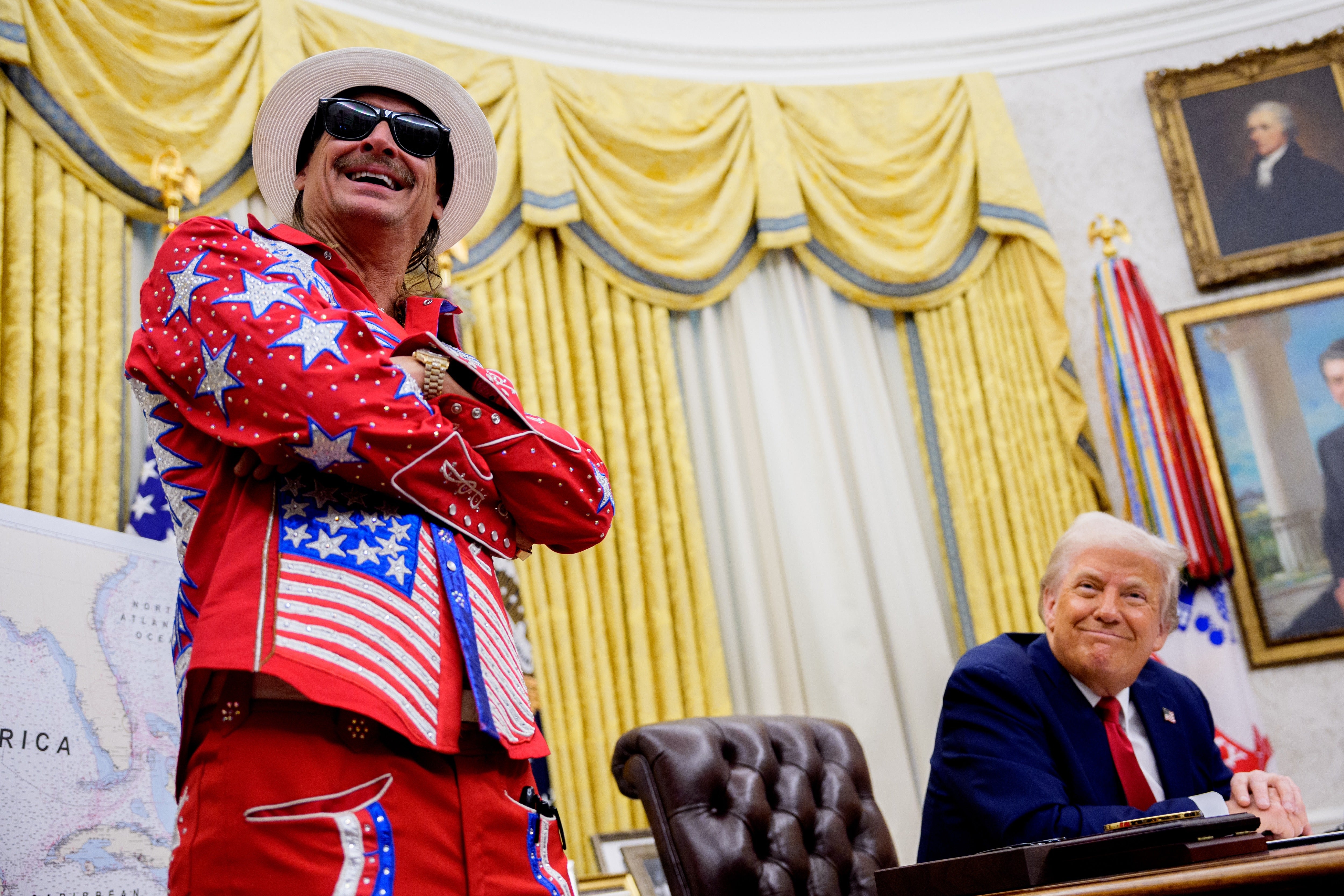 Kid Rock admits he calls Trump late at night to show off to his drinking buddies