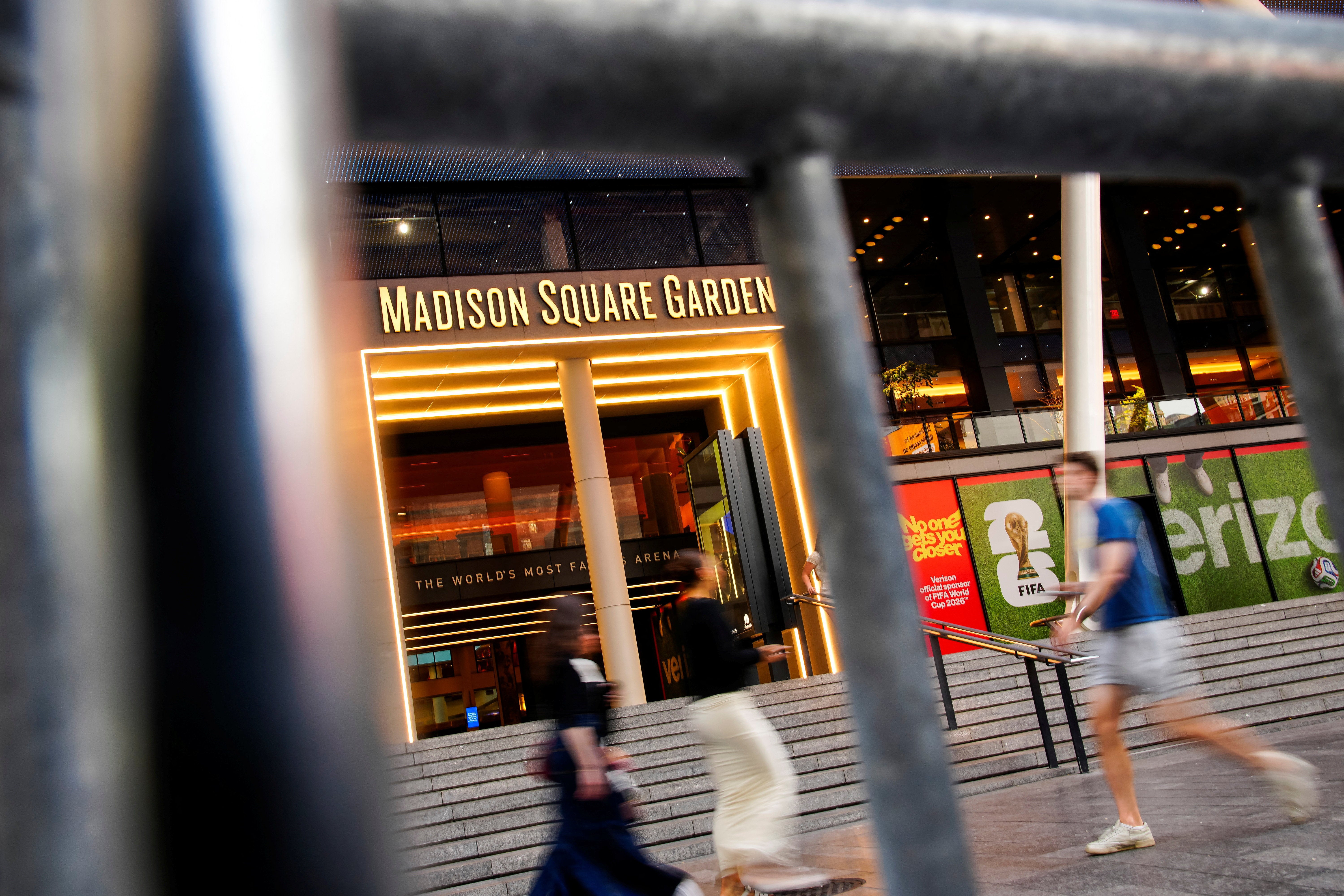 Madison Square Garden, with its guarded entrances, secure garage, and lack of windows, is expected to provide privacy for the couple (Reuters)