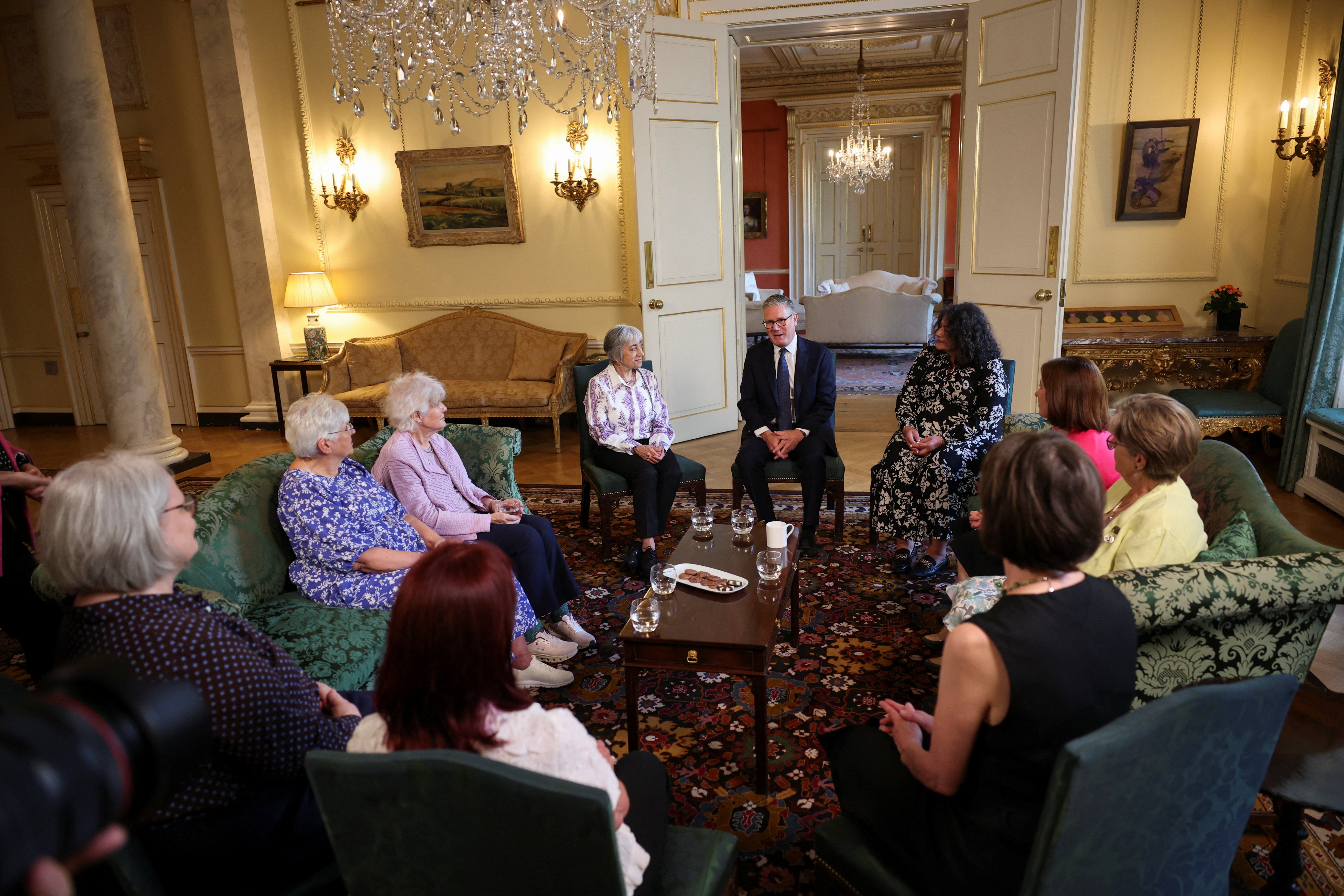 Prime Minister Sir Keir Starmer met with campaigners to discuss historical forced adoption before making an apology in the House of Commons (Isabel Infantes/PA) (PA Wire)