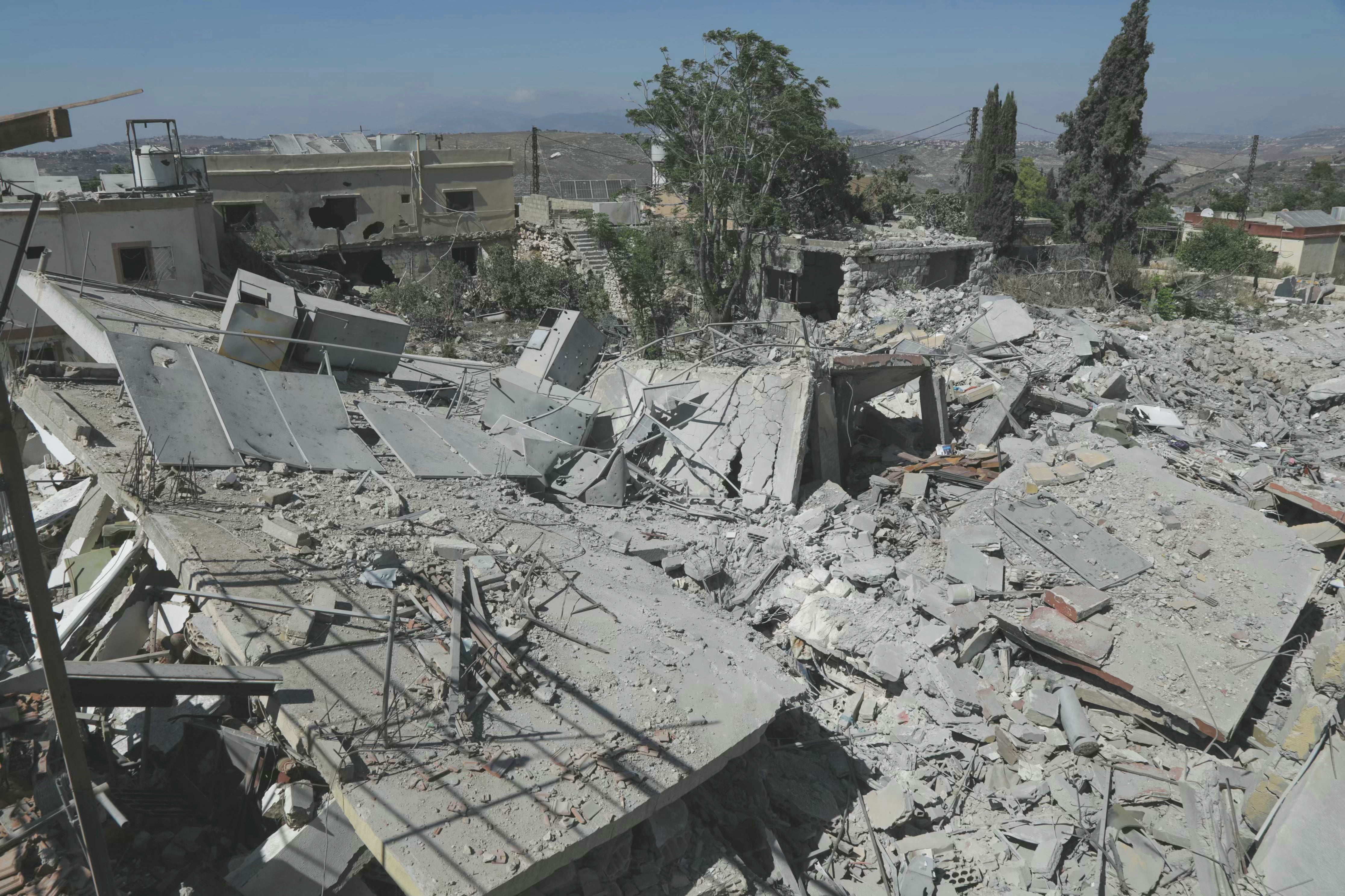 Destruction in the southern Lebanese village of Froun on June 30