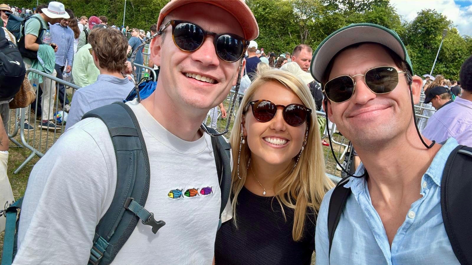Jon, Katie and Ben were among the thousands joining The Queue before the sun was up at Wimbledon Park