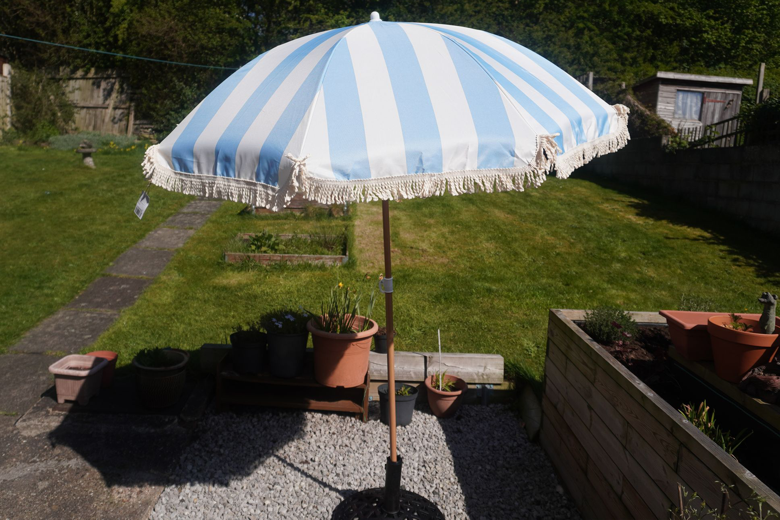 best patio umbrella for uv protection Solar LED Lighted 11FT 3-Tier, UV-Resistant Market Umbrella with Tilt Adjustment, Large Outdoor Sun Shade Yard, Poolside, Deck - 8 Ribs, Polyester Fabric Whether you are relaxing on the patio or having a party on the terrace The 6 Best Cantilever Umbrellas
