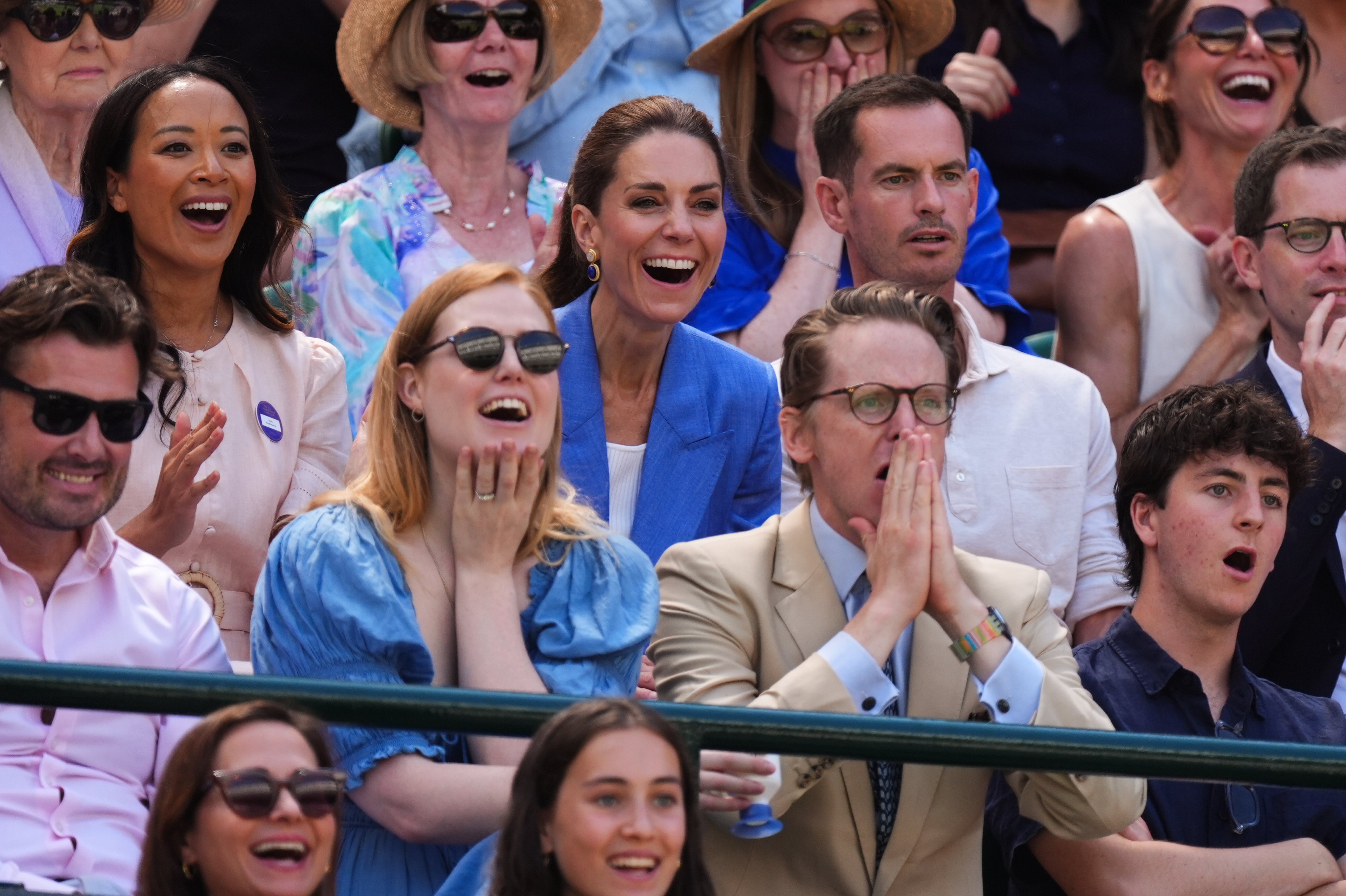 The Princess of Wales watched Katie Swan’s match alongside Anne Keothavong and Sir Andy Murray (Mike Egerton/PA) (PA Wire)