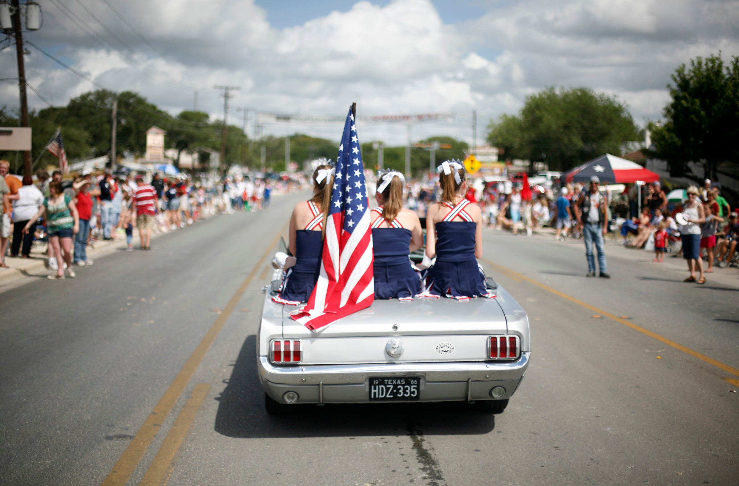 A week of small-town Americana brings classic cars, horseback riders, and an overwhelming wave of red, white and blue to the Texas Hill Country