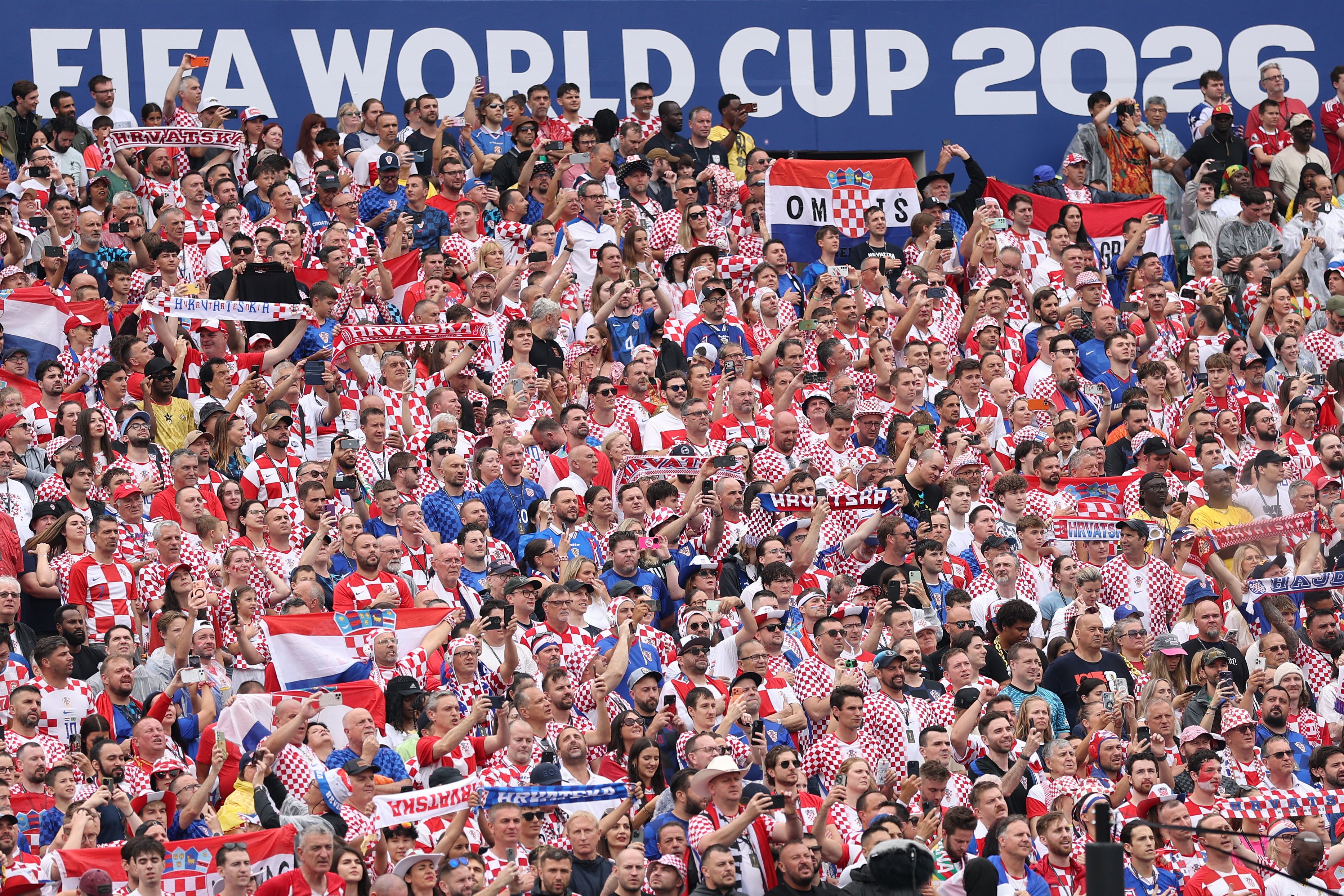 Croatia fans at the win over Ghana (Getty)