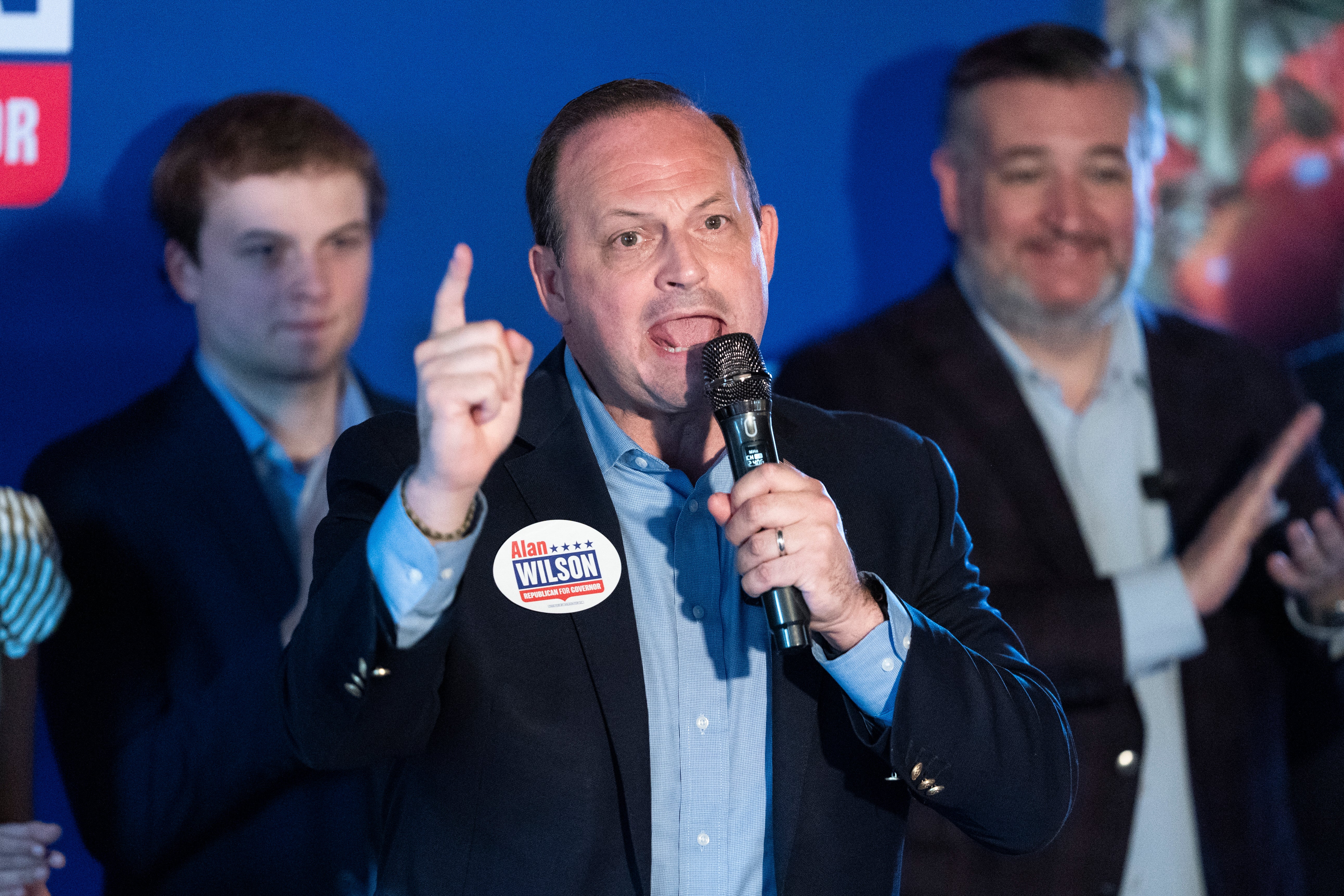South Carolina Attorney General and Republican gubernatorial candidate Alan Wilson received a last-second double-endorsement from Donald Trump. (Getty)