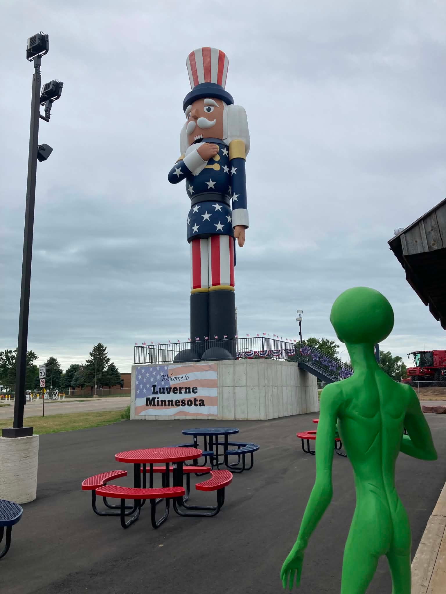 A 65-foot-tall wooden soldier has put Luverne, Minnesota, on the map, with visitors from across the globe coming to the small town to see what is being called the ‘world’s largest’ nutcracker