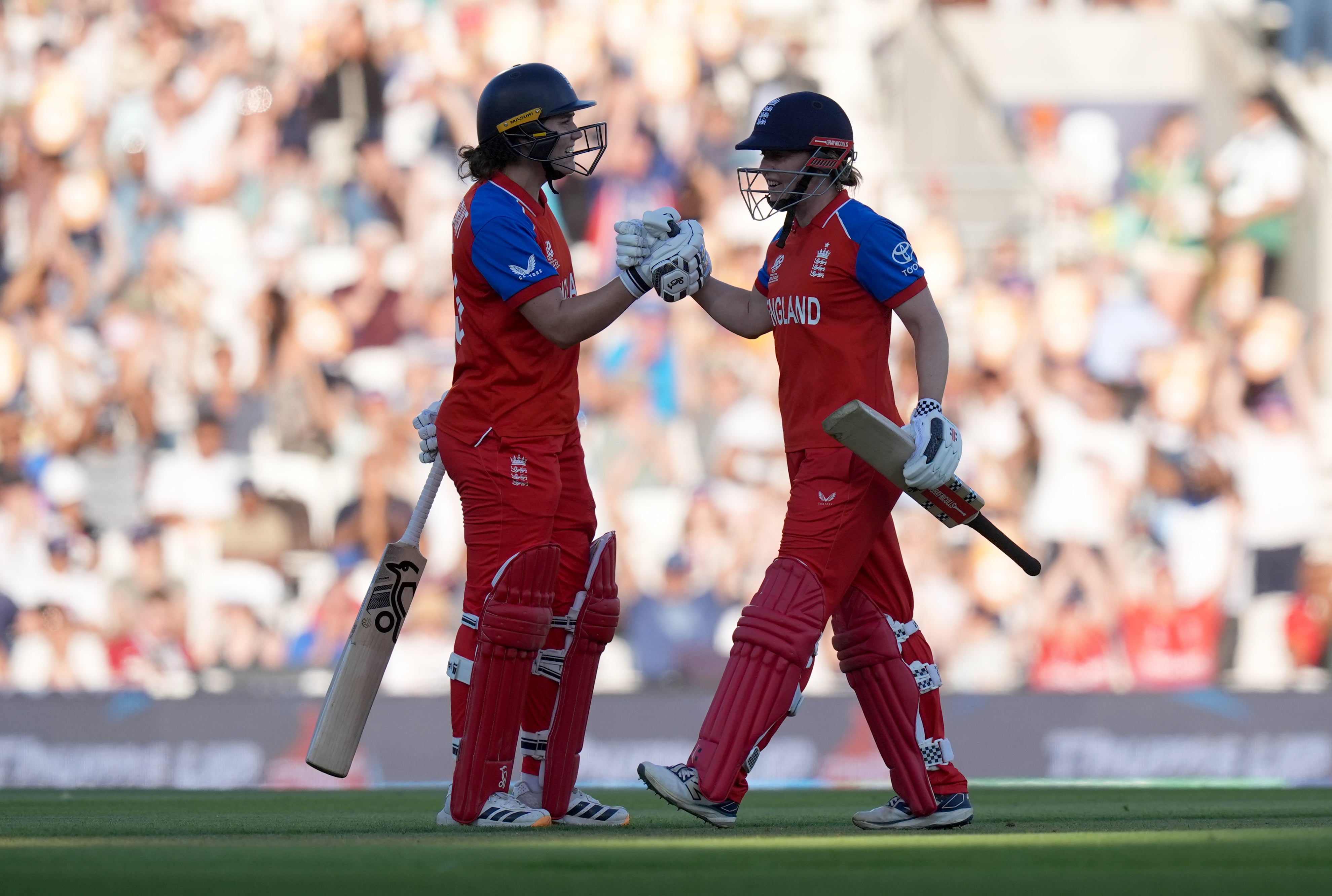 Nat Sciver-Brunt, left, and Heather Knight put on 133 together (Gareth Fuller/PA) (PA Wire)