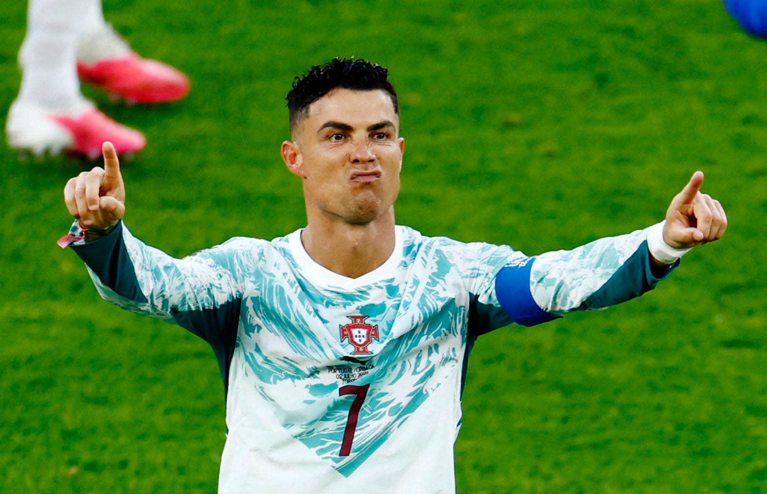 Ronaldo finally scored in a World Cup knockout game