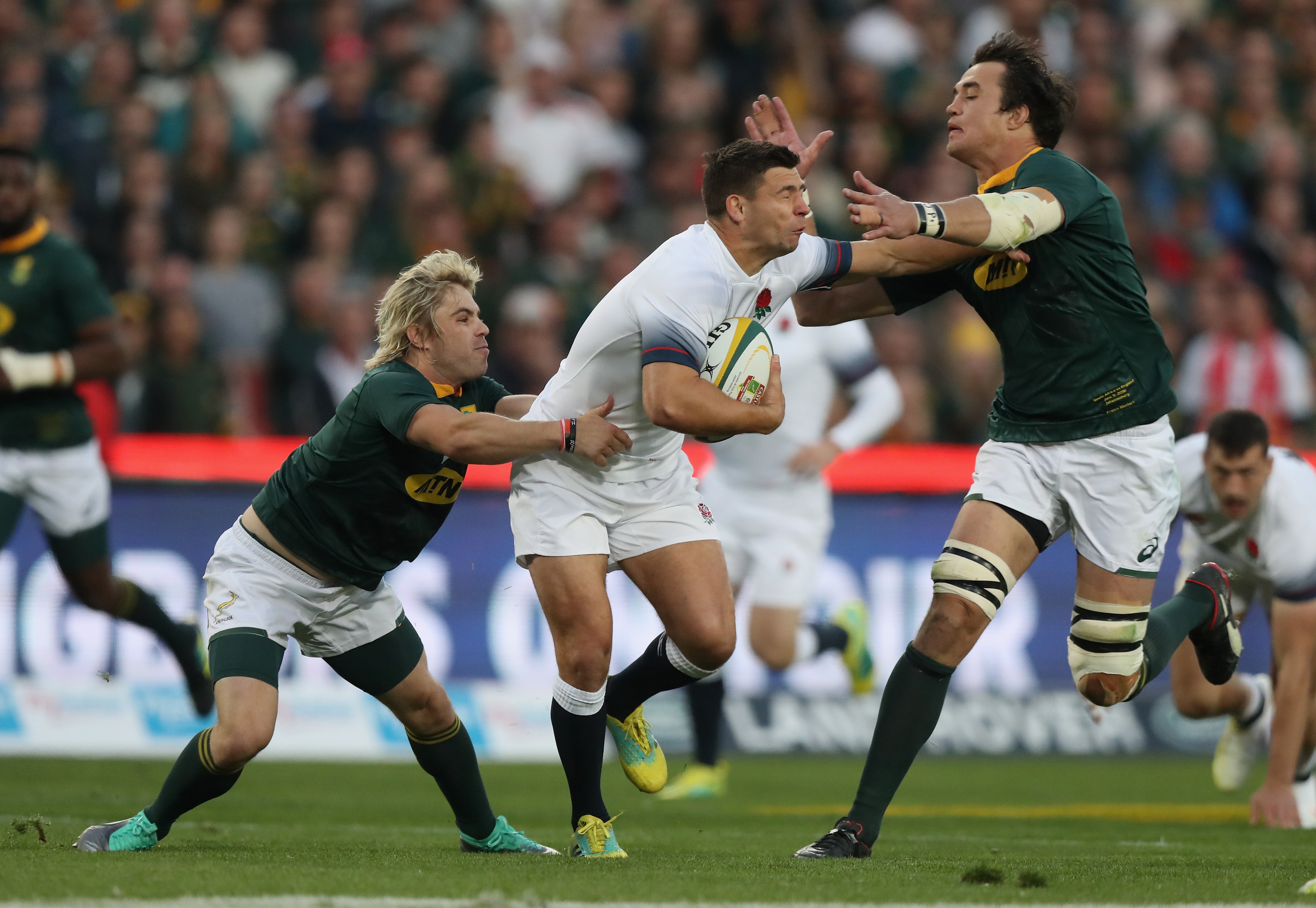 England’s rugby team spurned a 21-point lead at altitude against South Africa