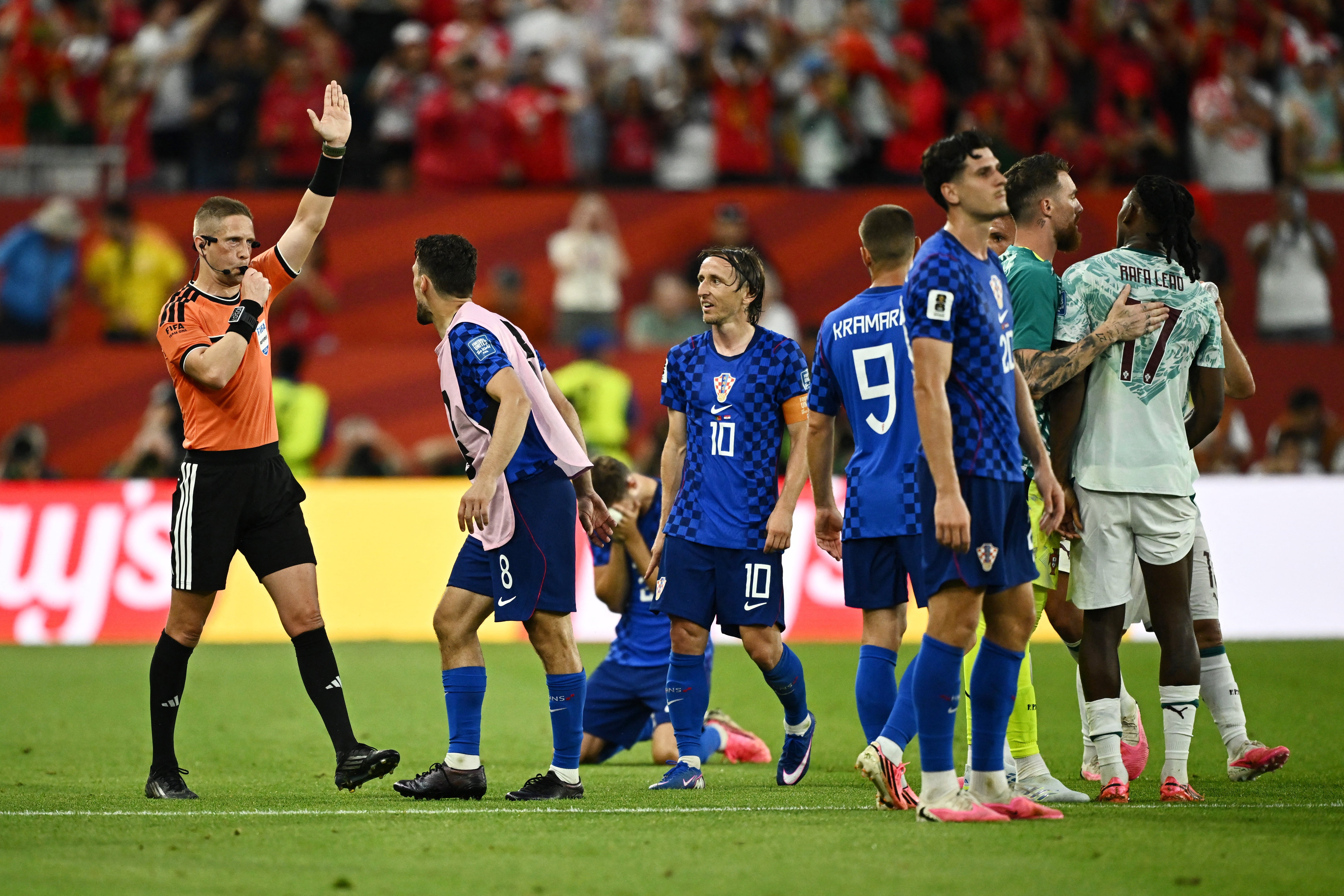 Croatia's goal was ruled out for offside by Espen Eskas (Reuters)