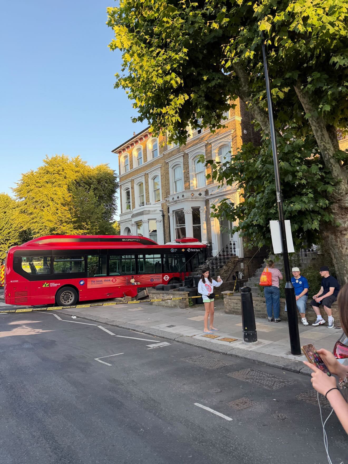 The crash took place on St Quintin Avenue in Notting Hill