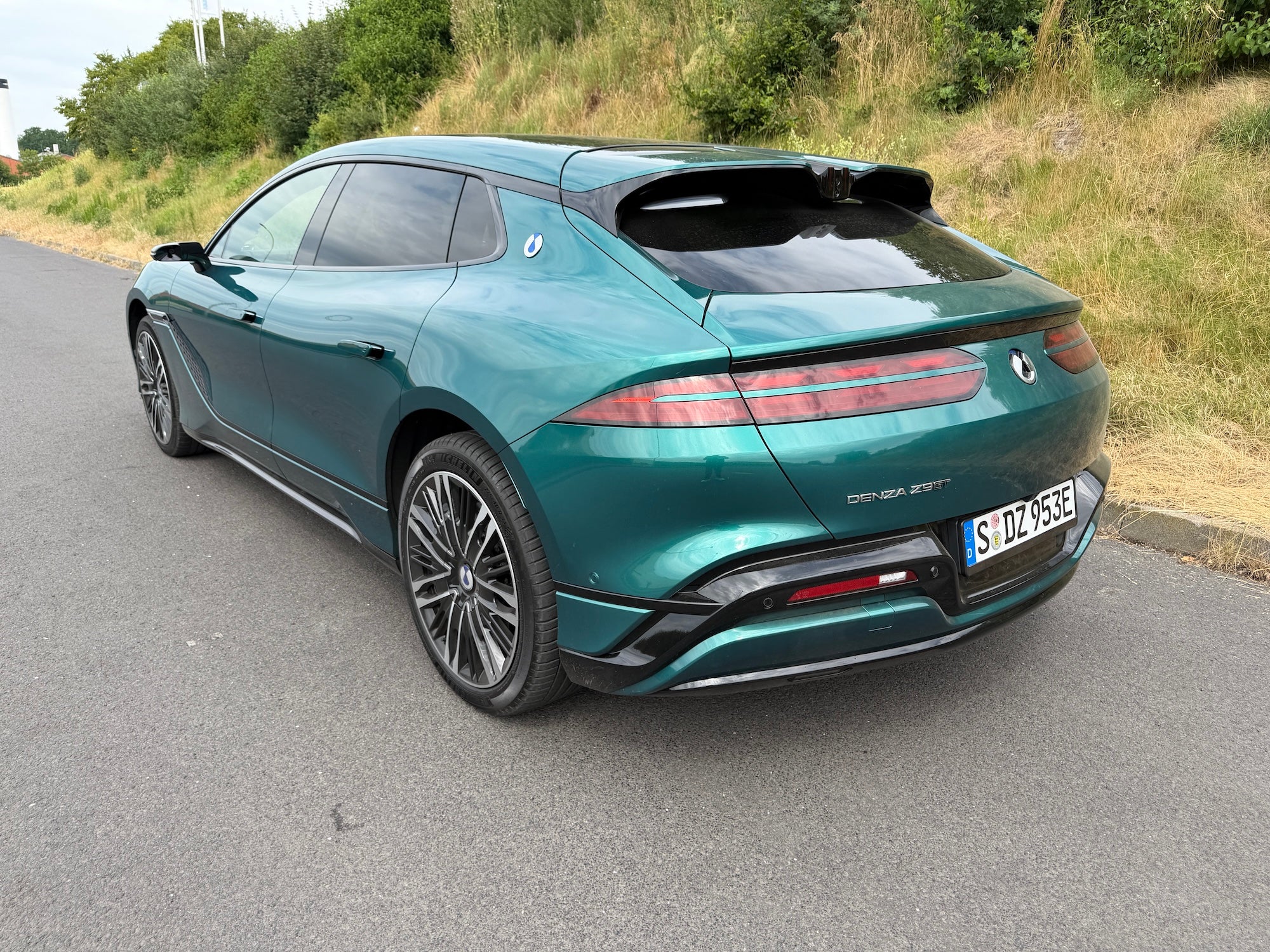 The sleek Denza Z9 GT will soon be available as a plug-in hybrid DM model as well as this all-electric version (Steve Fowler)