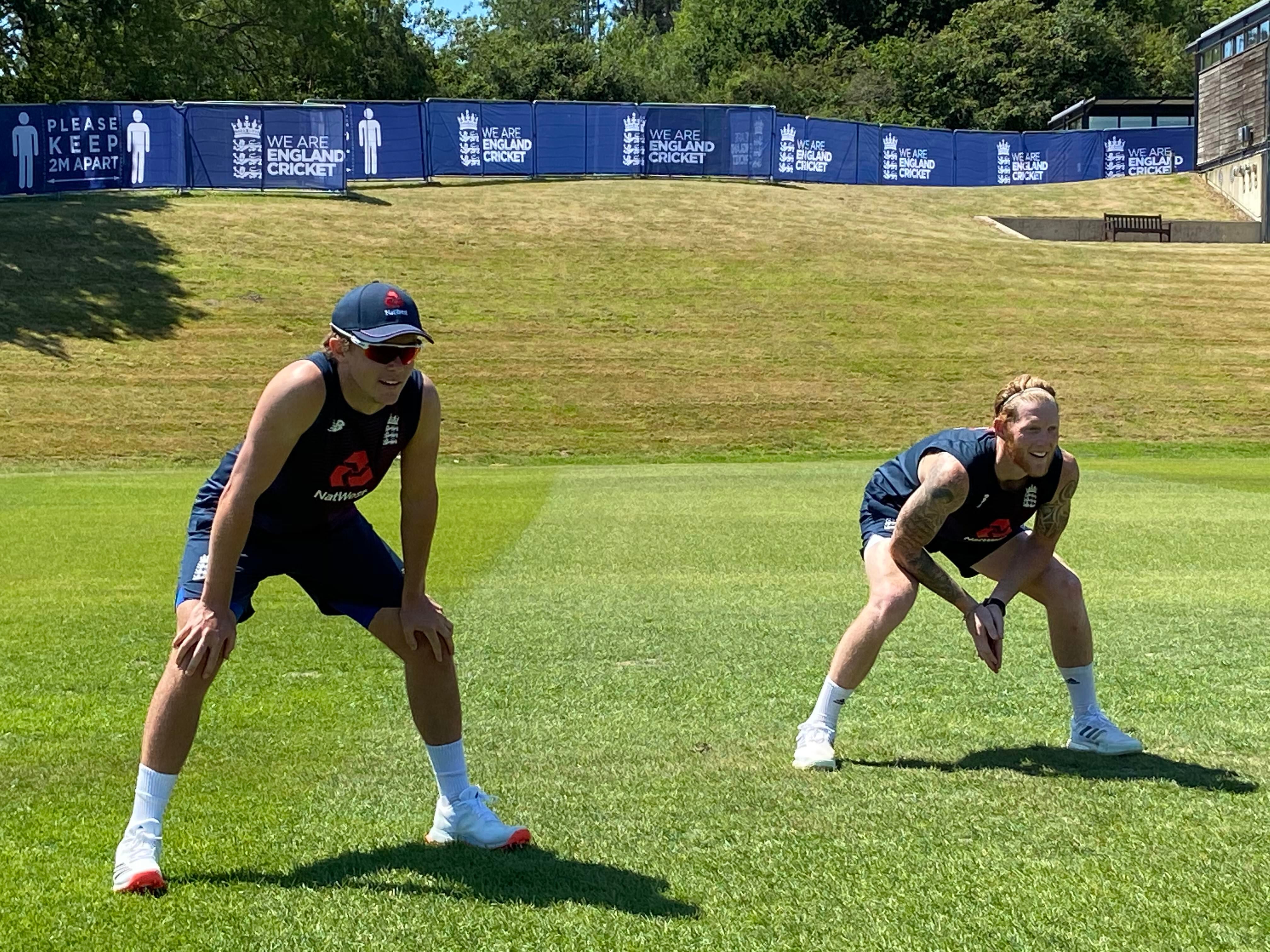 Sam Curran (left) is a potential Test replacement for Ben Stokes (right)