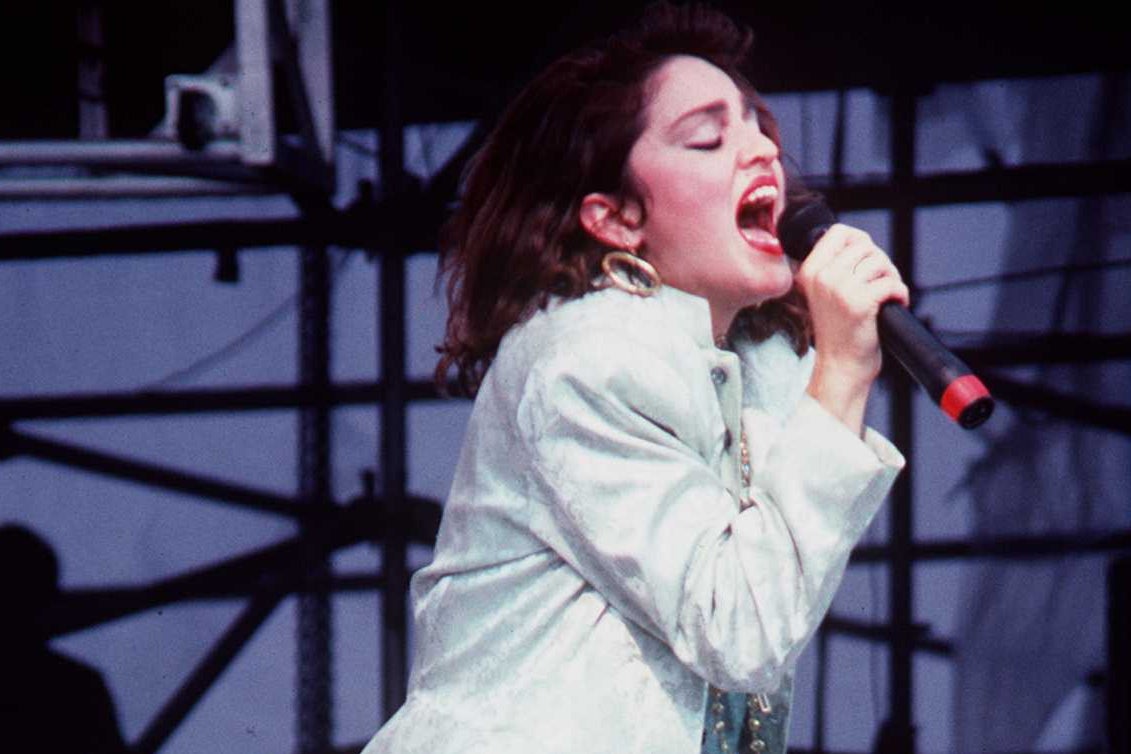 Madonna performs in 1985 (Getty)