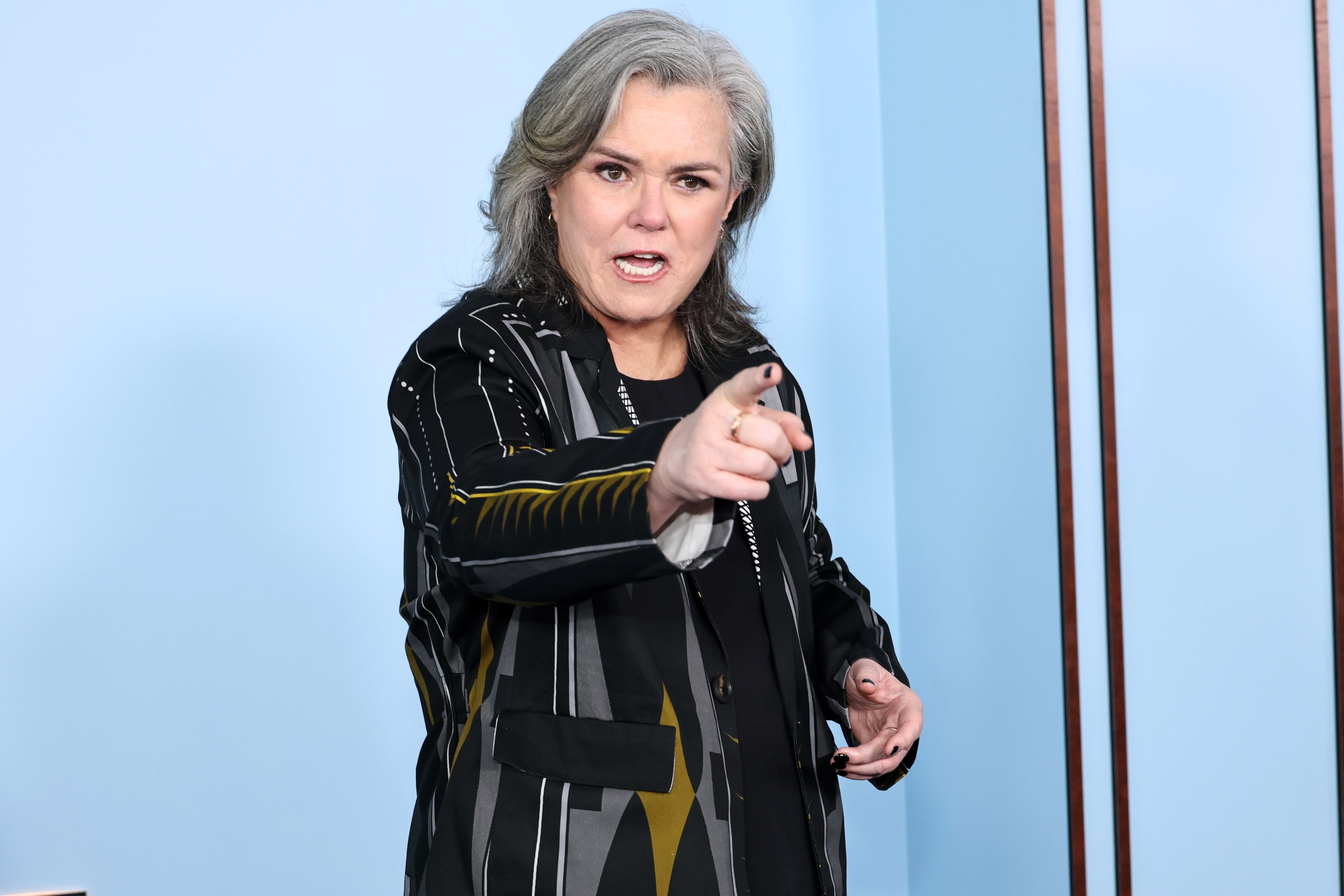 The real O’Donnell has hit back at Trump, suggesting the video indicates that he is ‘quite ill’ and saying it is time for Republicans to trigger the 25th Amendment and remove him from power (Getty)