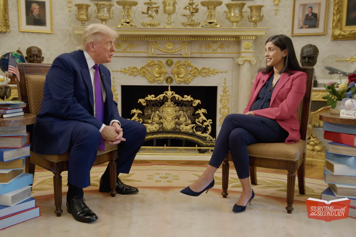 Trump talks about his weight, JFK’s looks and largely forgets to read as he joins Usha Vance for her podcast – UK Times Trump talks about his weight, JFK’s looks and largely forgets to read as he joins Usha Vance for her podcast – UK Times