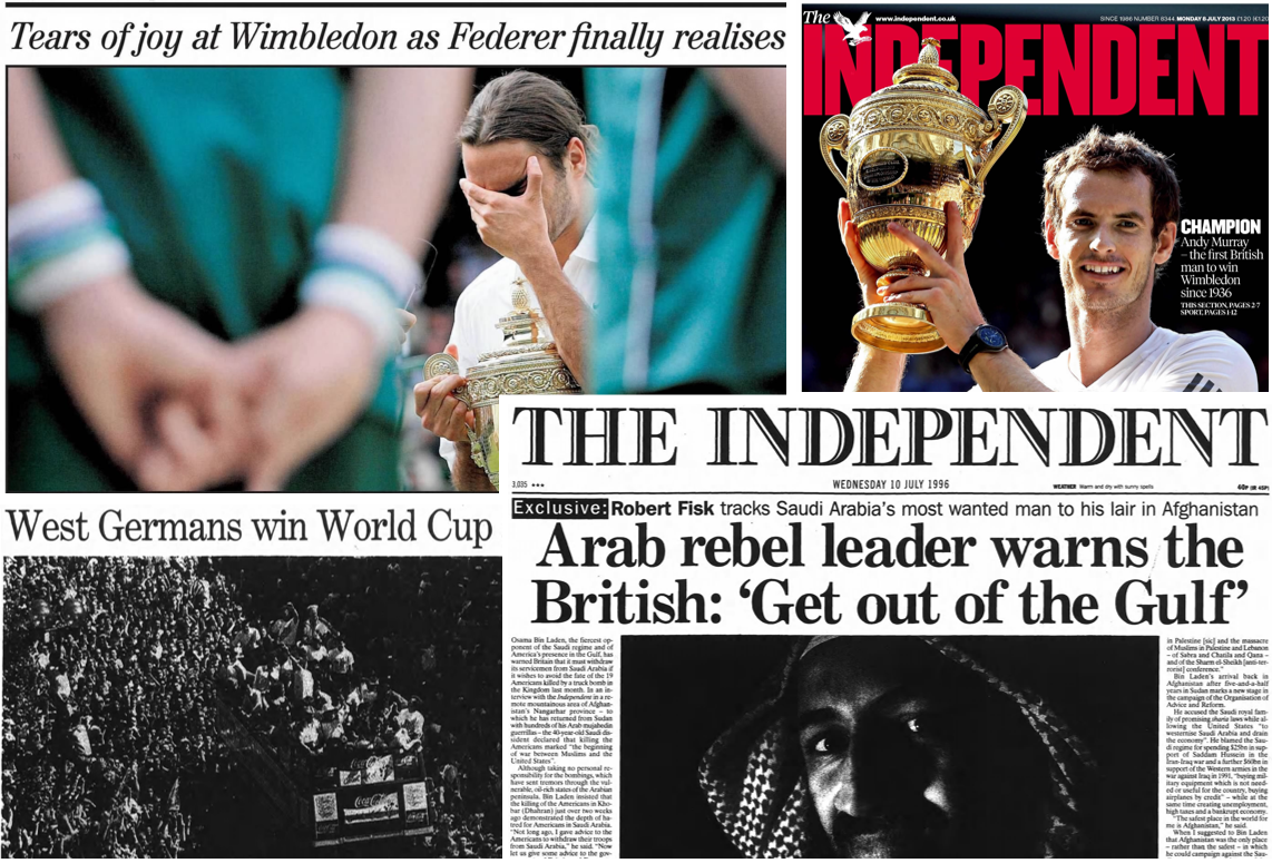 This Week in History: From Wimbledon glory to Bin Laden&rsquo;s ultimatum