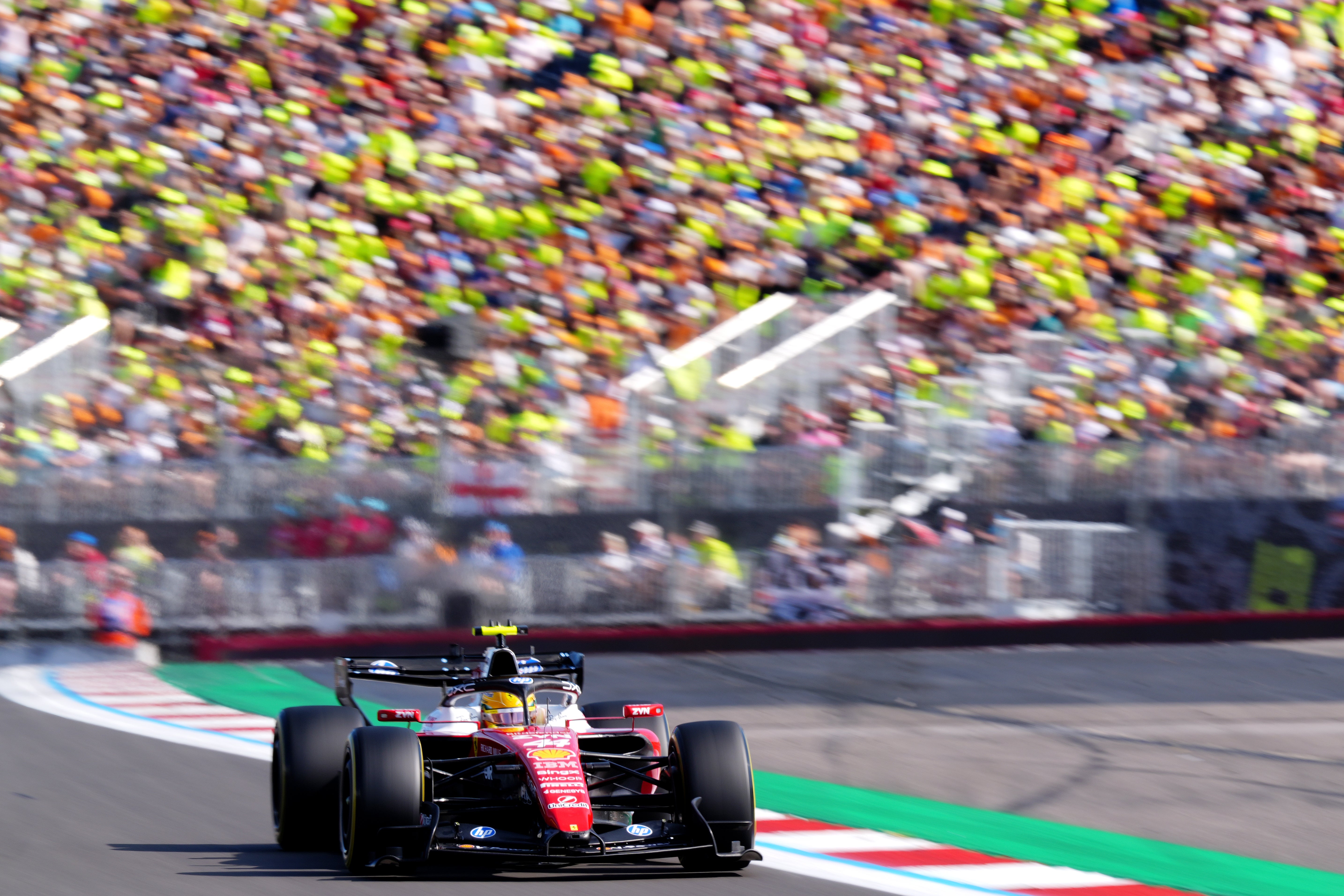 Lewis Hamilton on his way to pole position at Silverstone (David Davies/PA). (PA Wire)