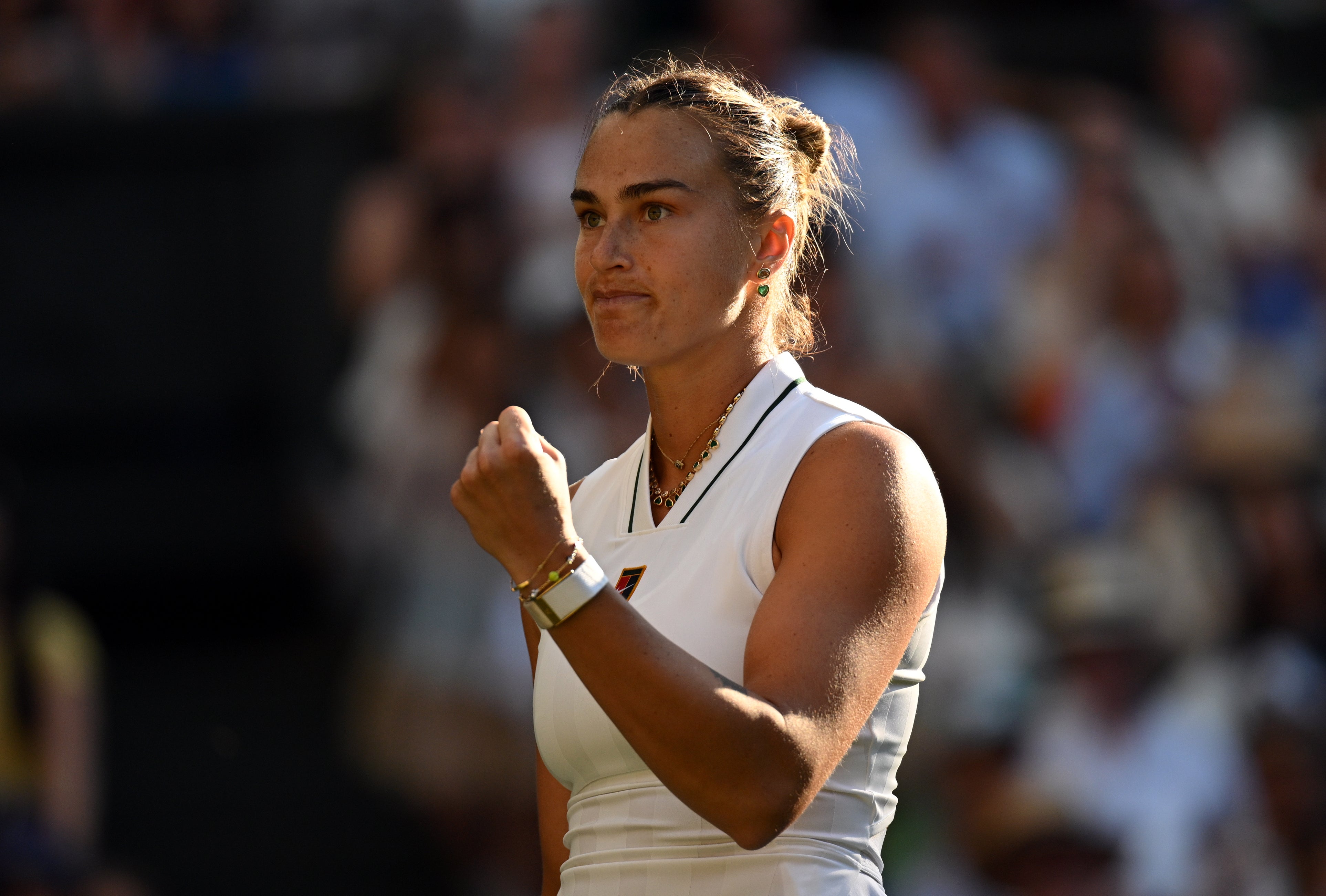 <p>Aryna Sabalenka is through to the fourth round at Wimbledon</p>